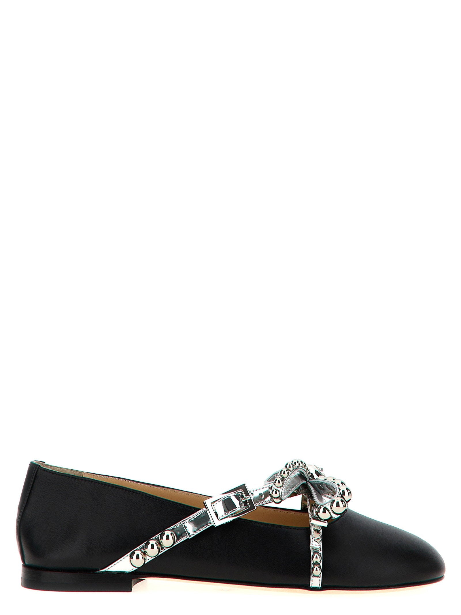 Mach & Mach Mach & Mach Crystal Studs Ballet Flats