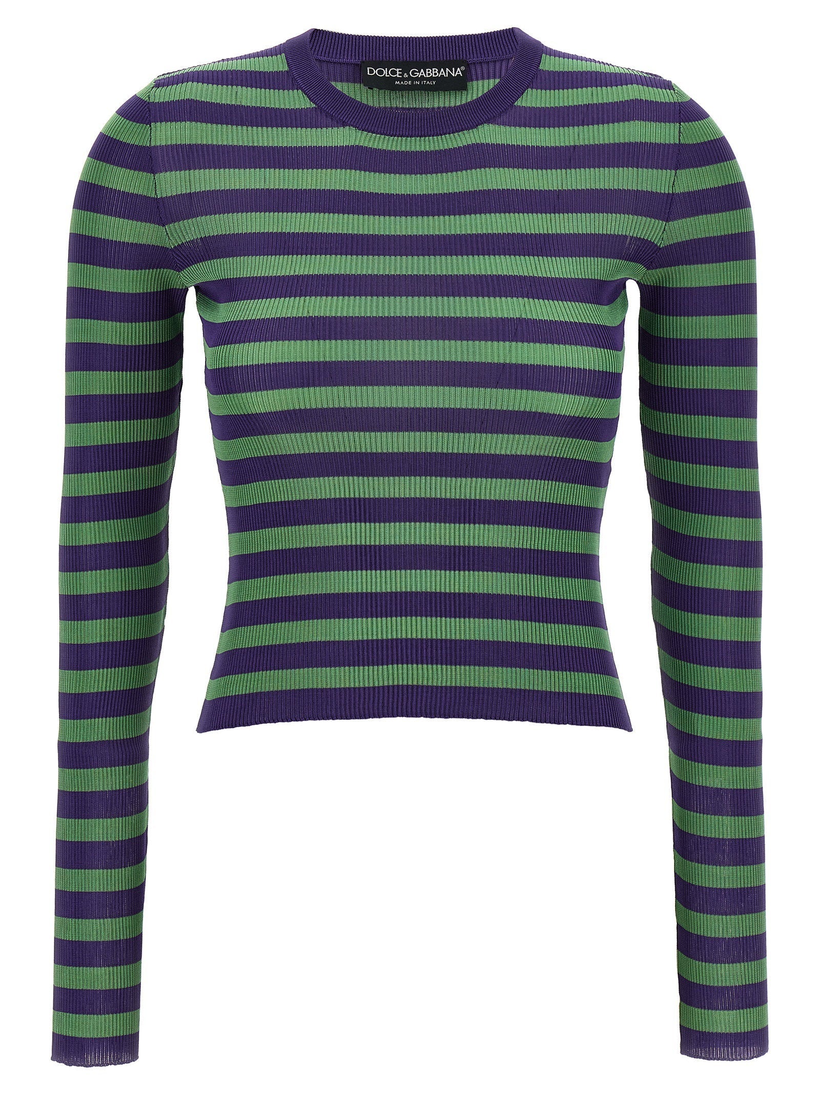 Dolce & Gabbana Dolce & Gabbana Striped Viscose Sweater