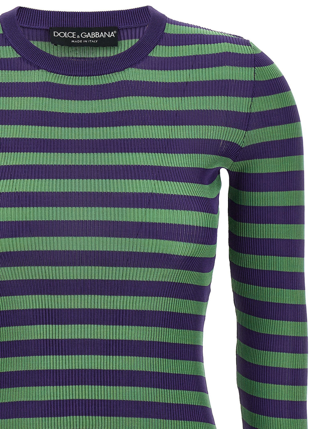 Dolce & Gabbana Dolce & Gabbana Striped Viscose Sweater