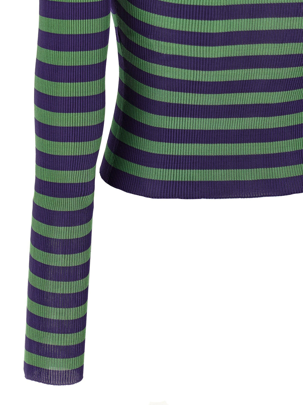 Dolce & Gabbana Dolce & Gabbana Striped Viscose Sweater