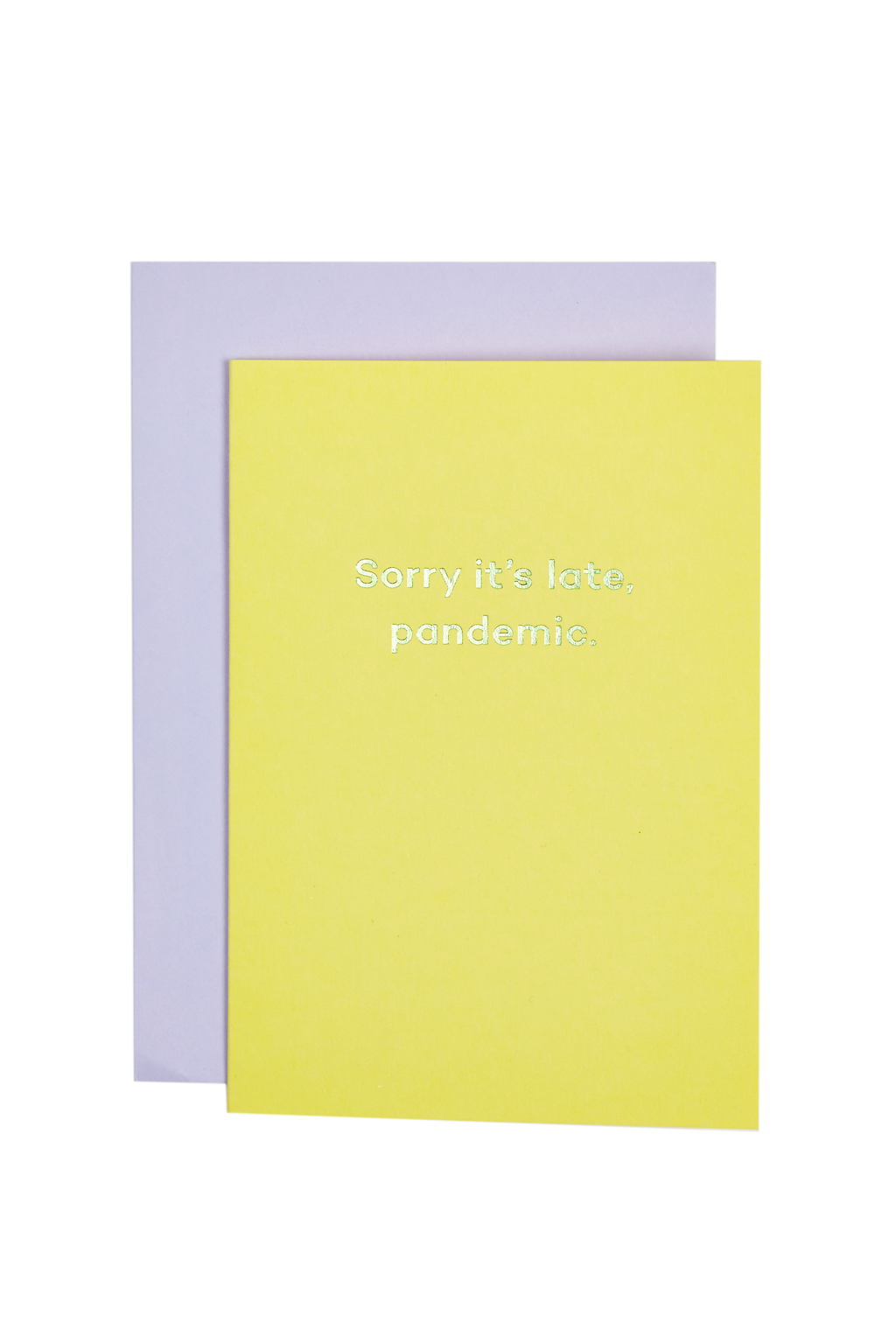 Mean Mail 'Sorry It's Late. Pandemic' Card