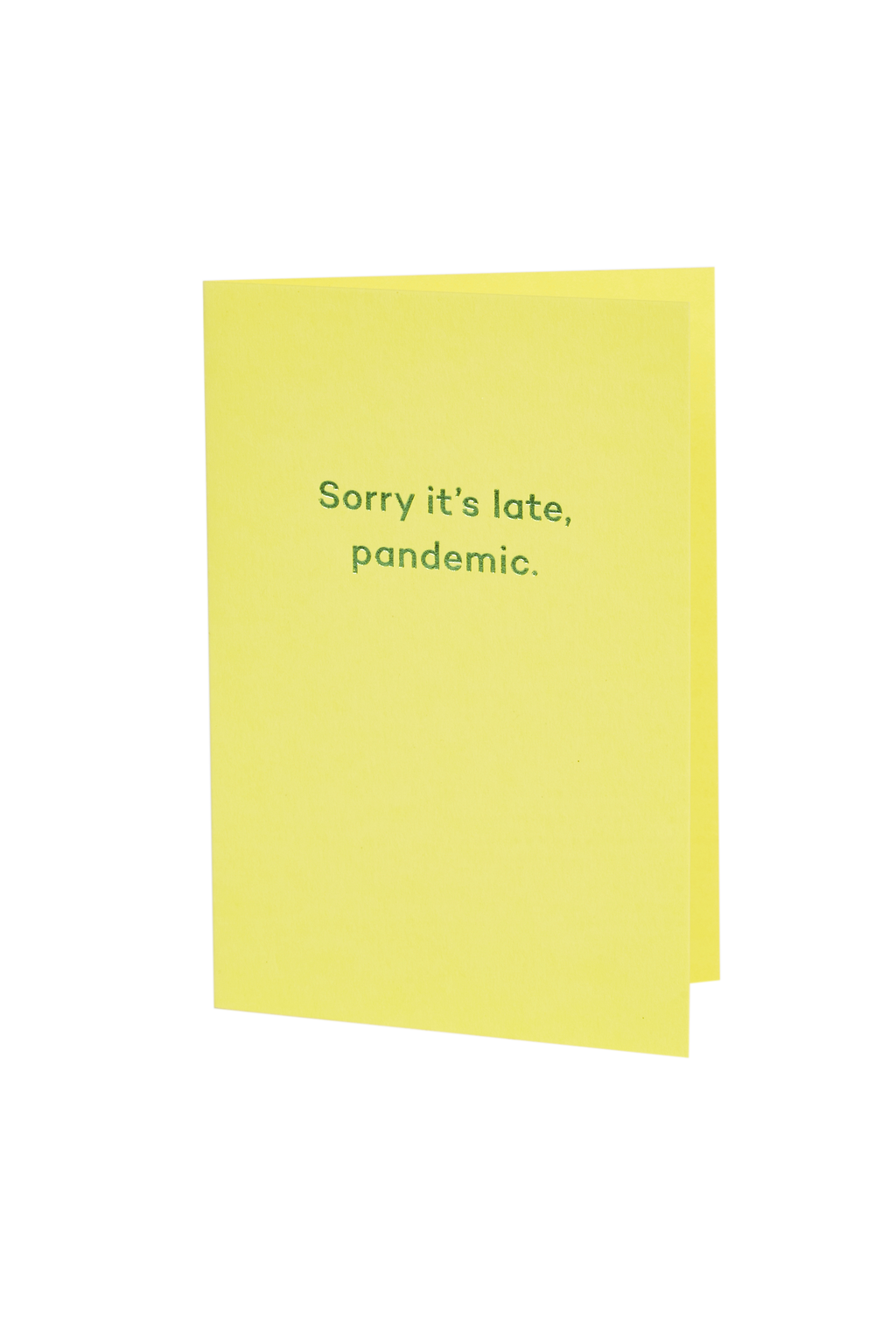 Mean Mail 'Sorry It's Late. Pandemic' Card