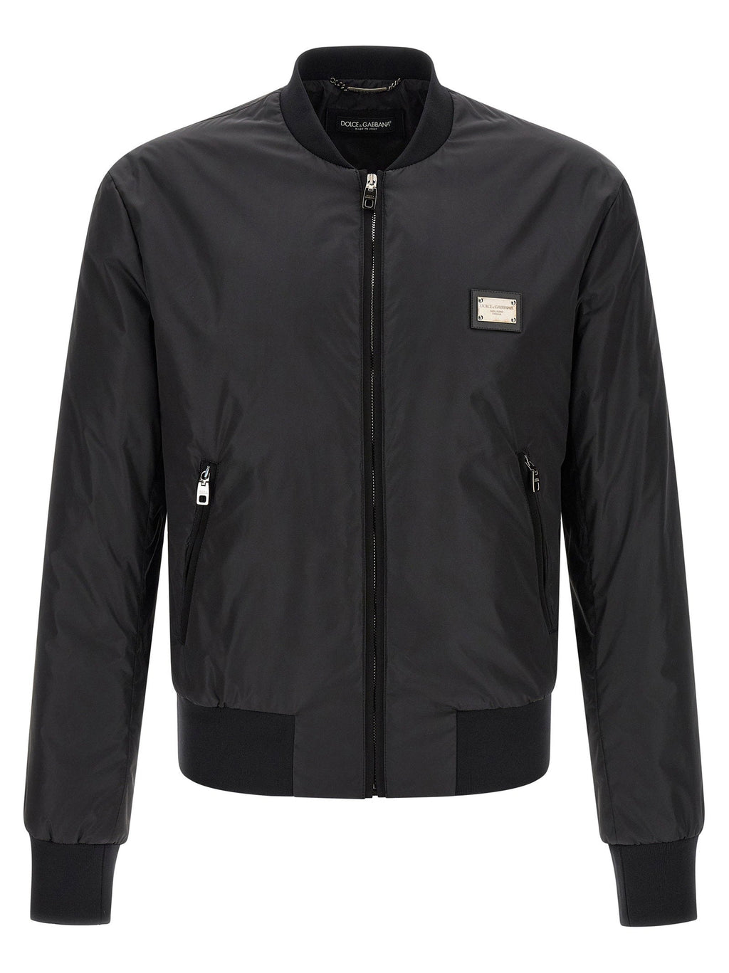 Dolce & Gabbana Dolce & Gabbana Logo Plaque Bomber Jacket