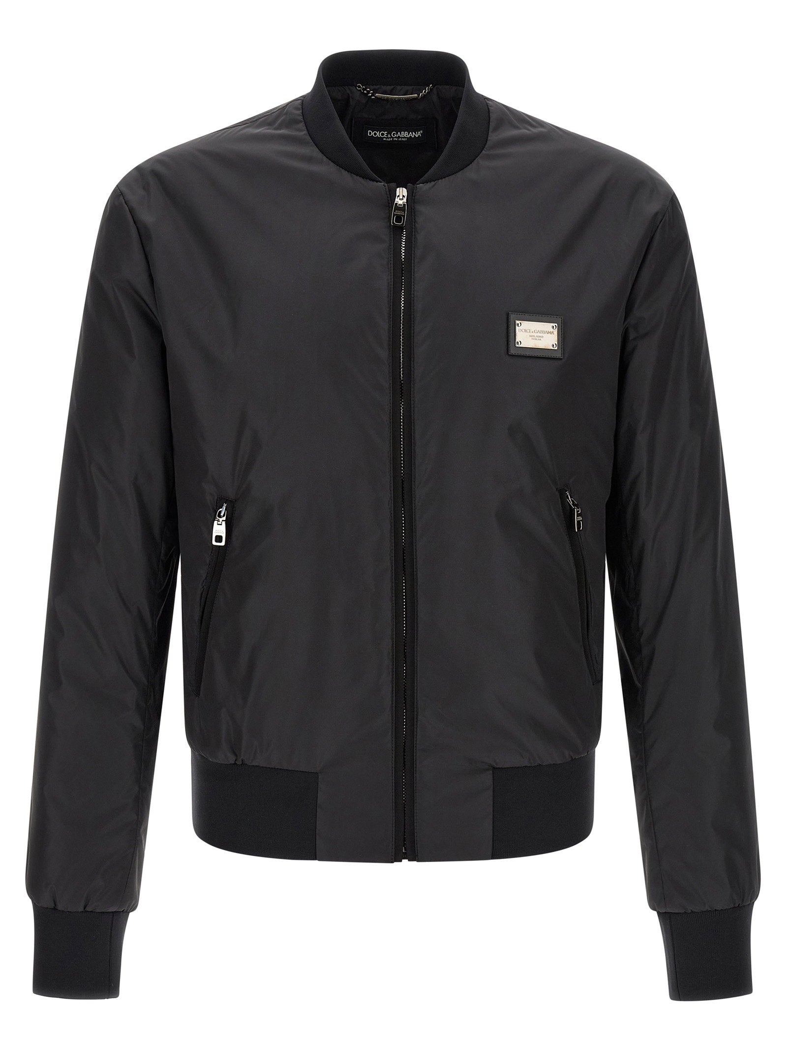 Dolce & Gabbana Dolce & Gabbana Logo Plaque Bomber Jacket
