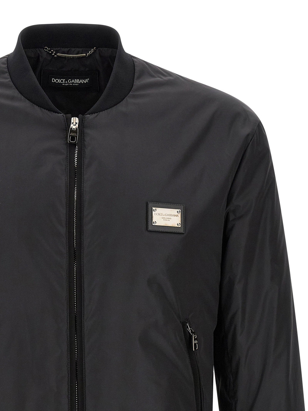 Dolce & Gabbana Dolce & Gabbana Logo Plaque Bomber Jacket