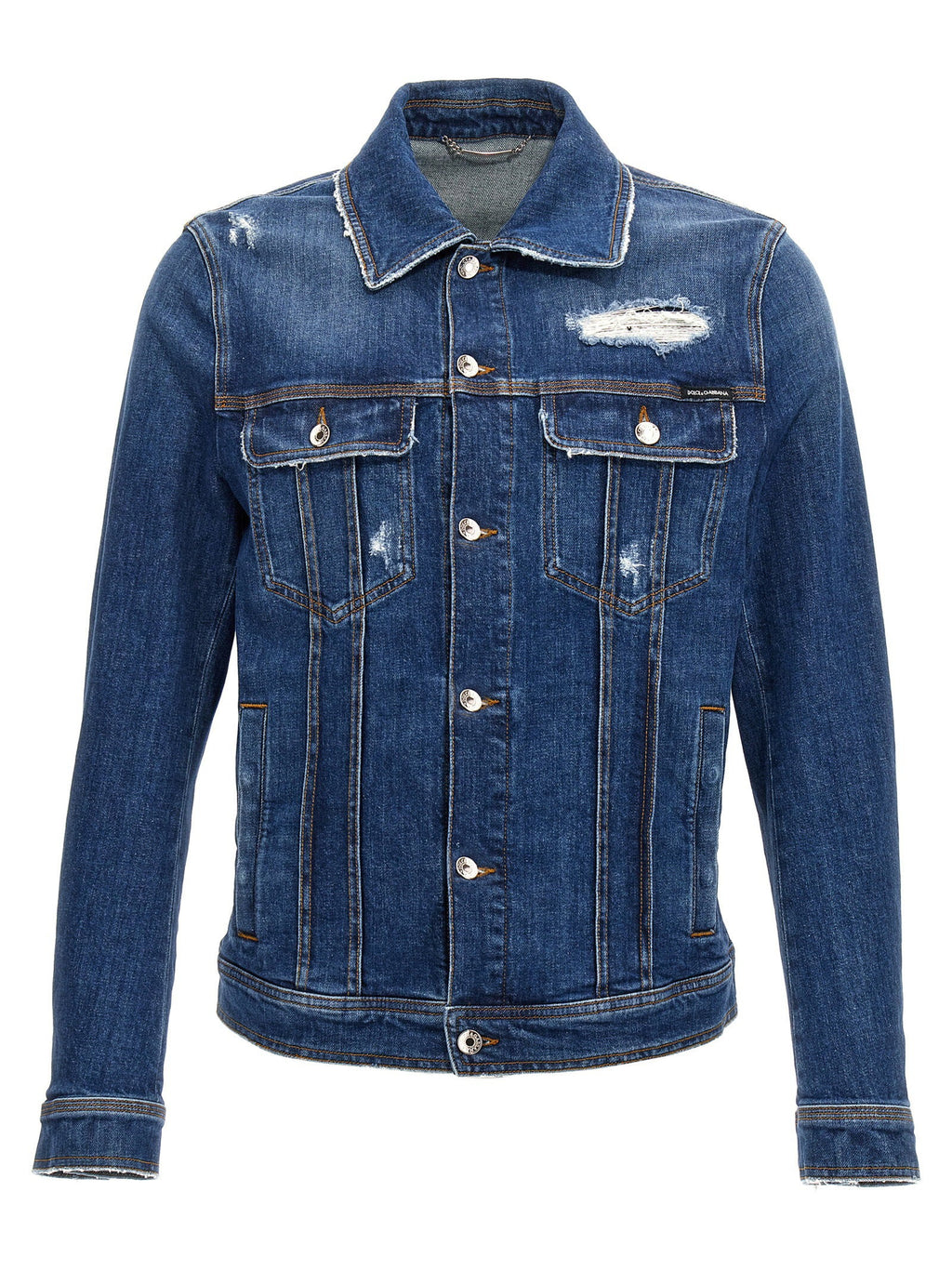 Dolce & Gabbana Dolce & Gabbana Denim Jacket With Used Effect