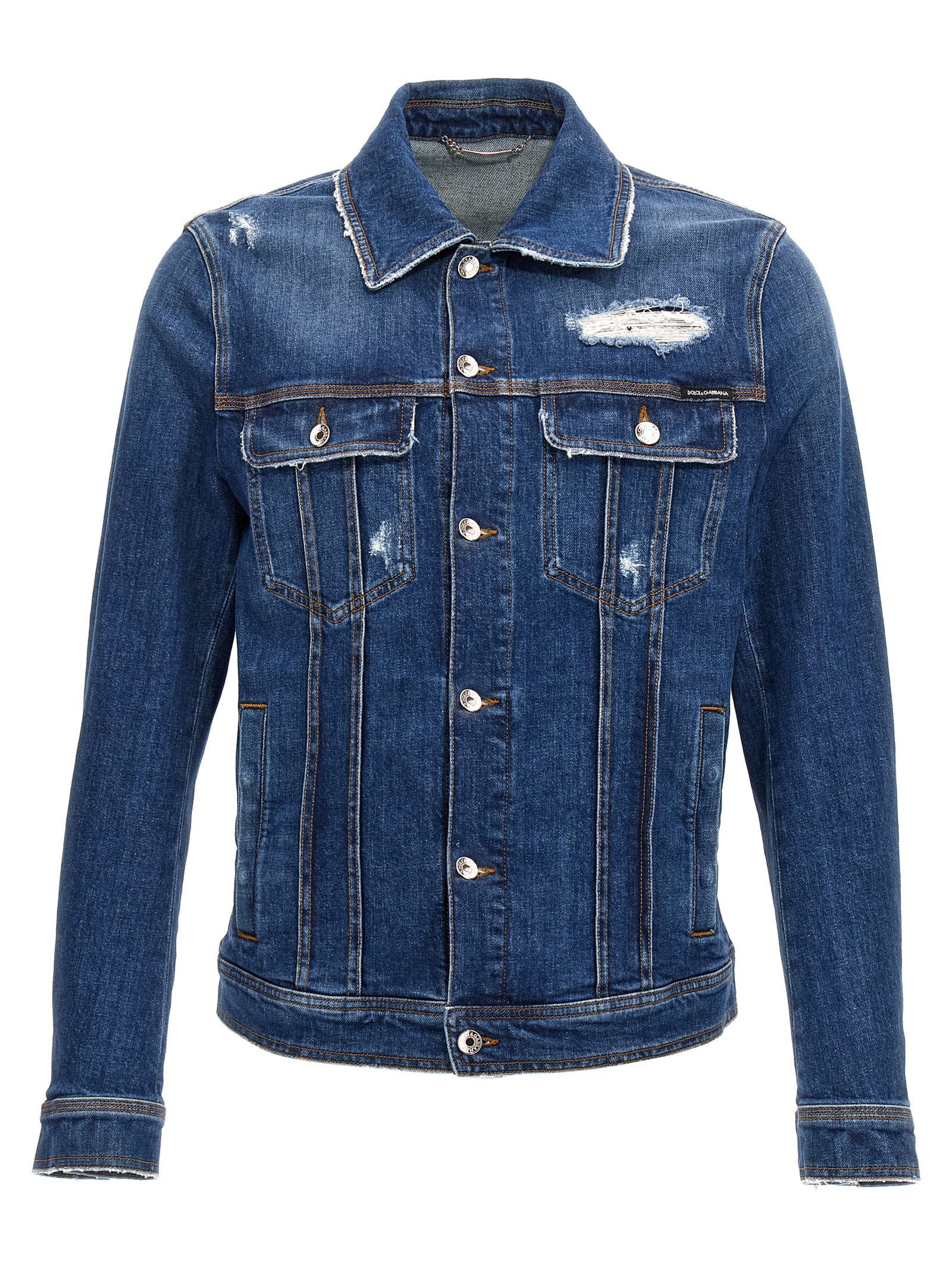 Dolce & Gabbana Dolce & Gabbana Denim Jacket With Used Effect