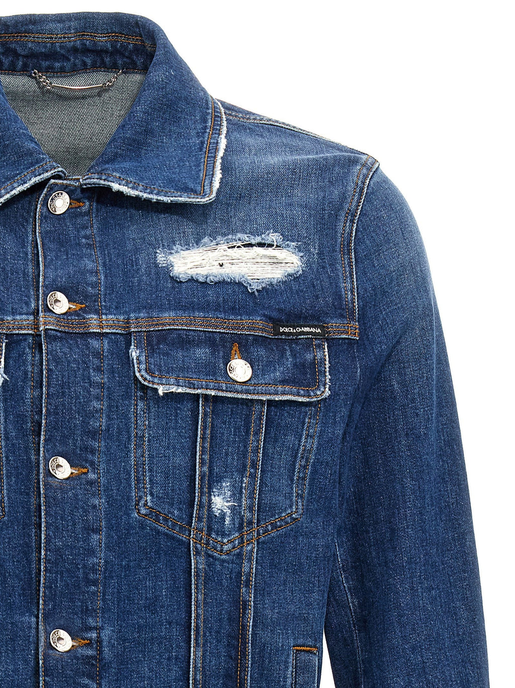 Dolce & Gabbana Dolce & Gabbana Denim Jacket With Used Effect