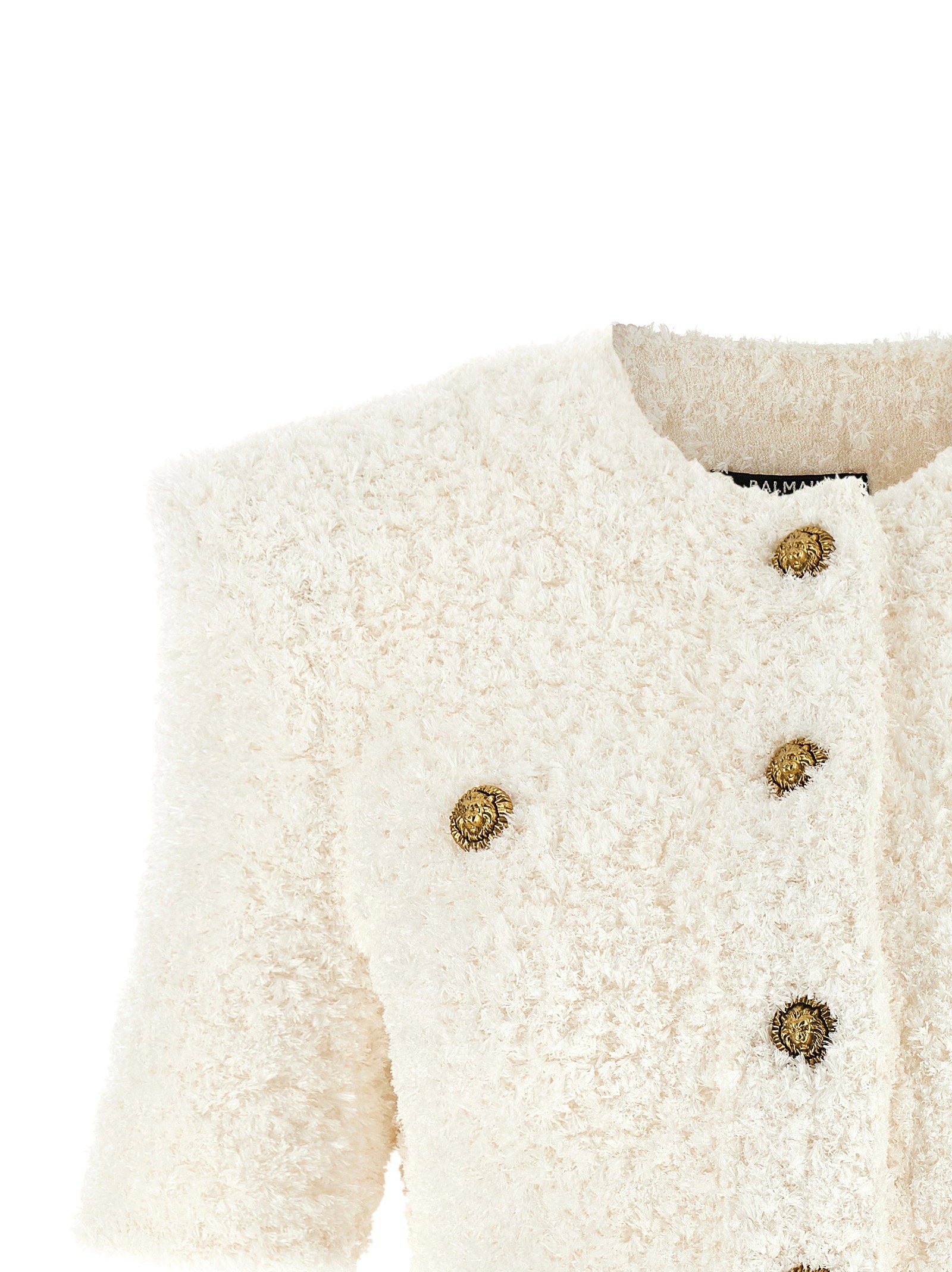 Balmain Balmain Cardigan Tweed Plumetis