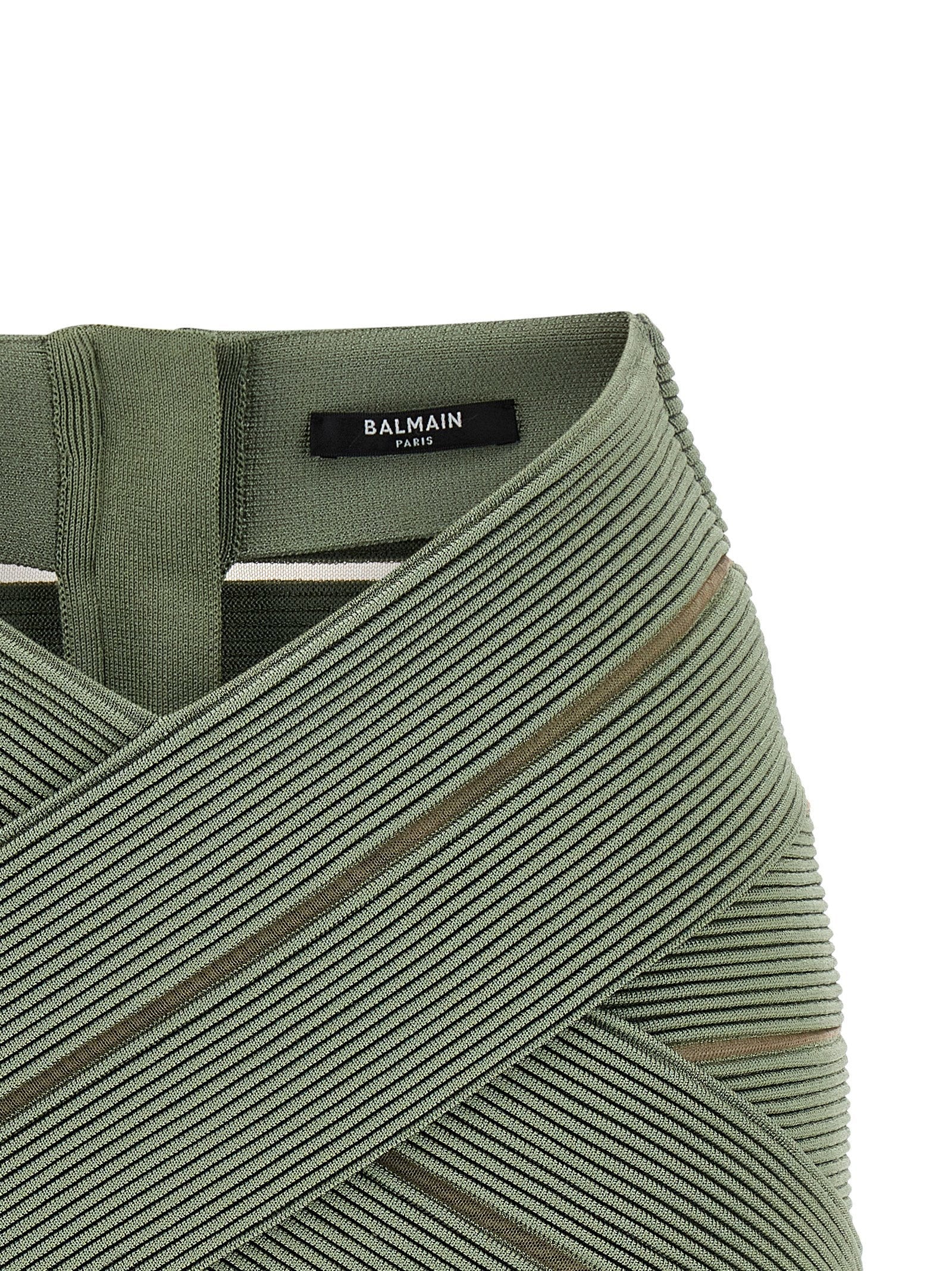 Balmain Balmain V-shaped Waist Skirt