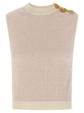 Balmain Balmain Testa Di Leone Tweed Vest