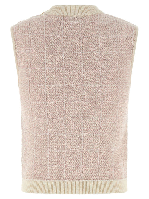 Balmain Balmain Testa Di Leone Tweed Vest