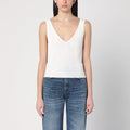 Golden Goose Golden Goose Ribbed ivory tank top