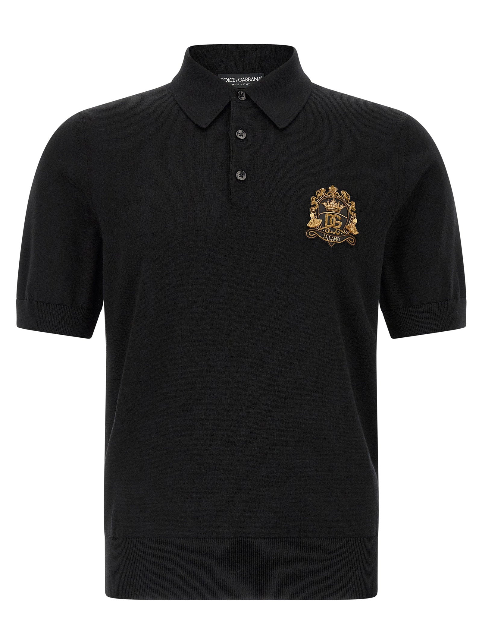 Dolce & Gabbana Dolce & Gabbana Heraldic Patch Polo Shirt