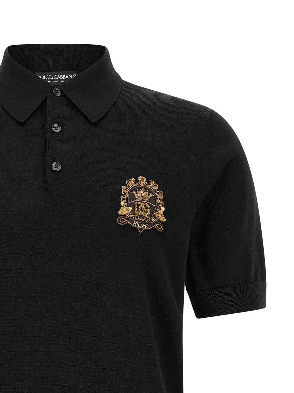 Dolce & Gabbana Dolce & Gabbana Heraldic Patch Polo Shirt
