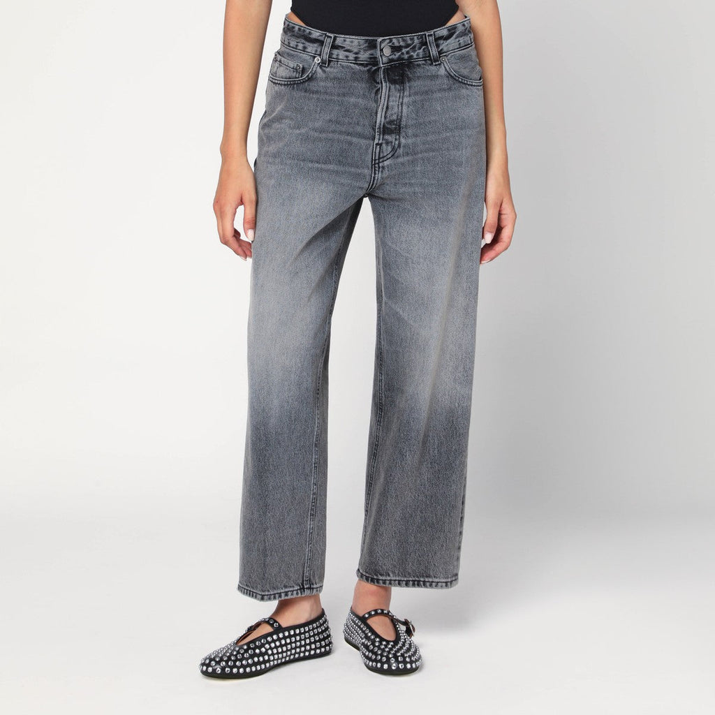 Haikure HAIKURE Grey washed effect jeans
