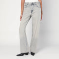 Haikure HAIKURE Wide pearl grey washed effect jeans
