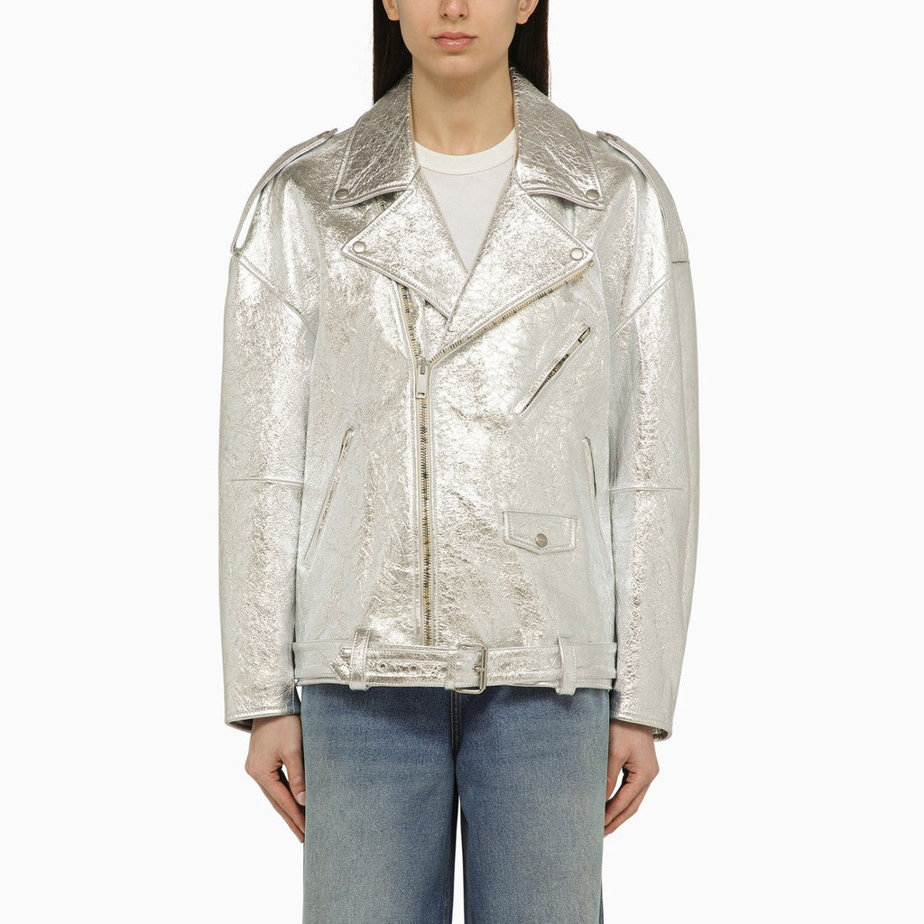 HALFBOY HALFBOY Silver leather jacket