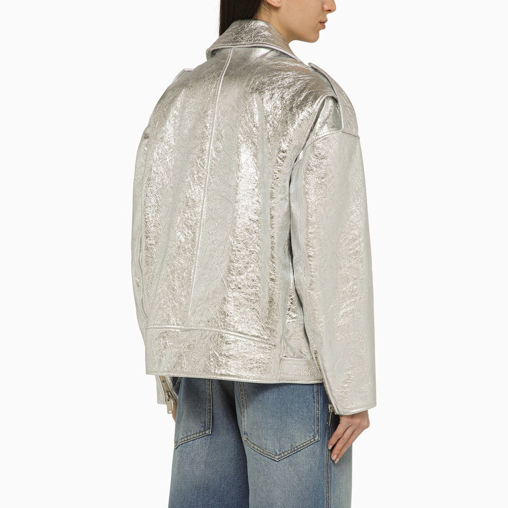 HALFBOY HALFBOY Silver leather jacket