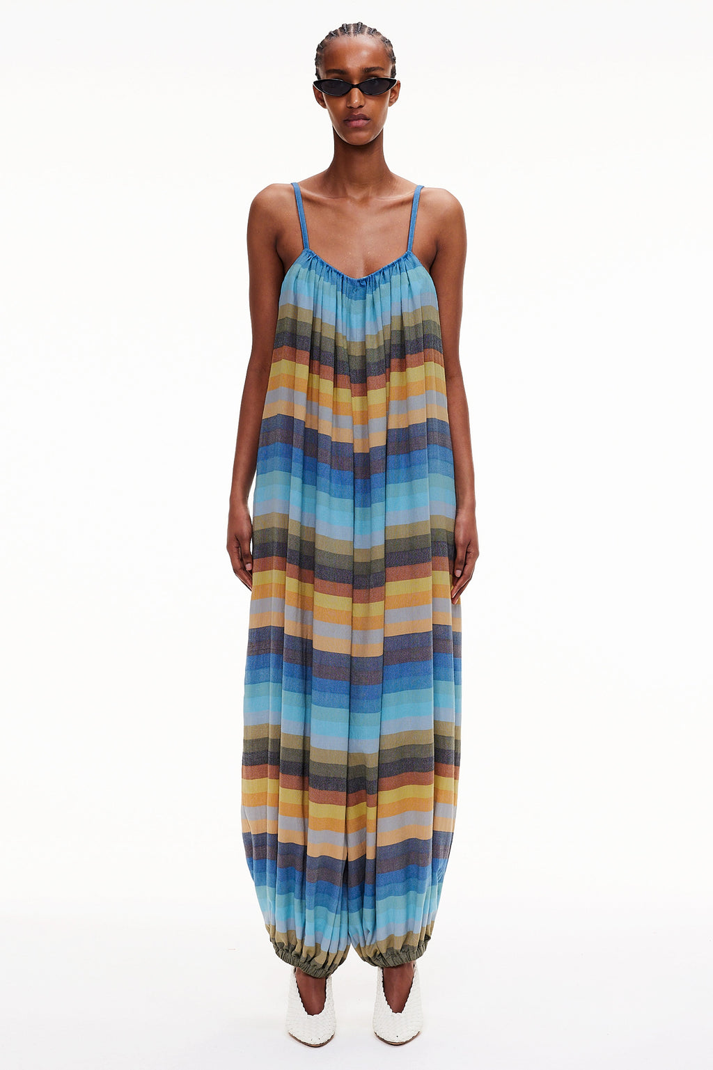 The Balloon Jumpsuit - Stripe 34