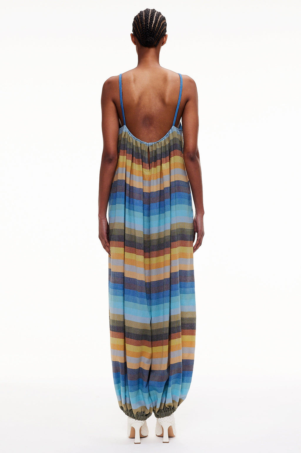The Balloon Jumpsuit - Stripe 34