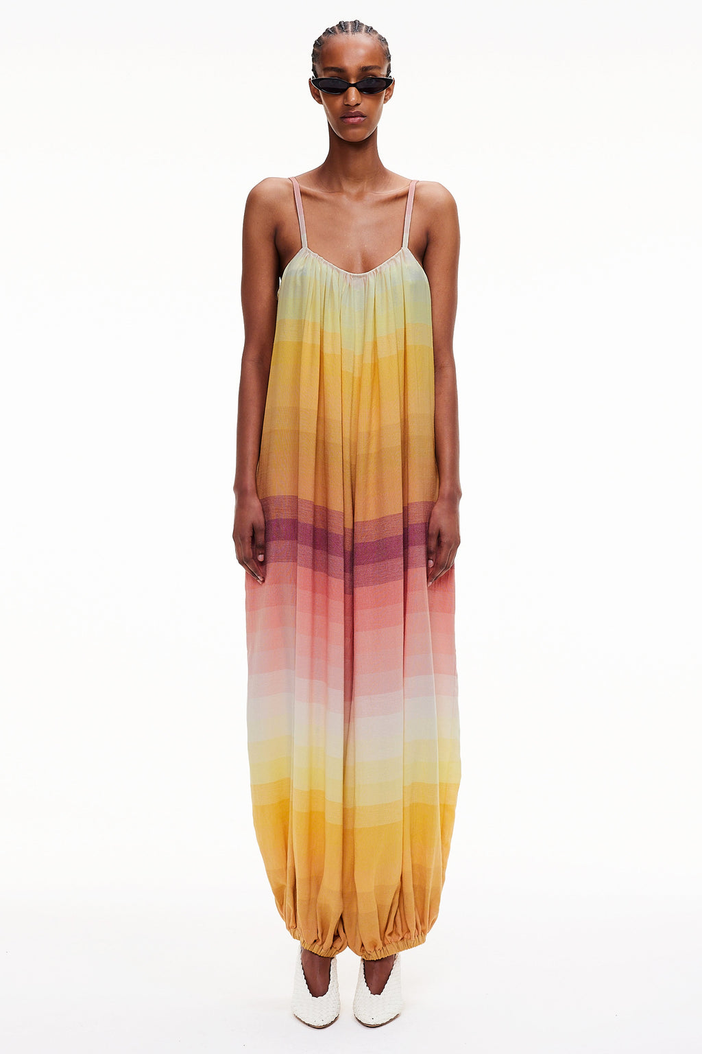 The Balloon Jumpsuit - Stripe 72