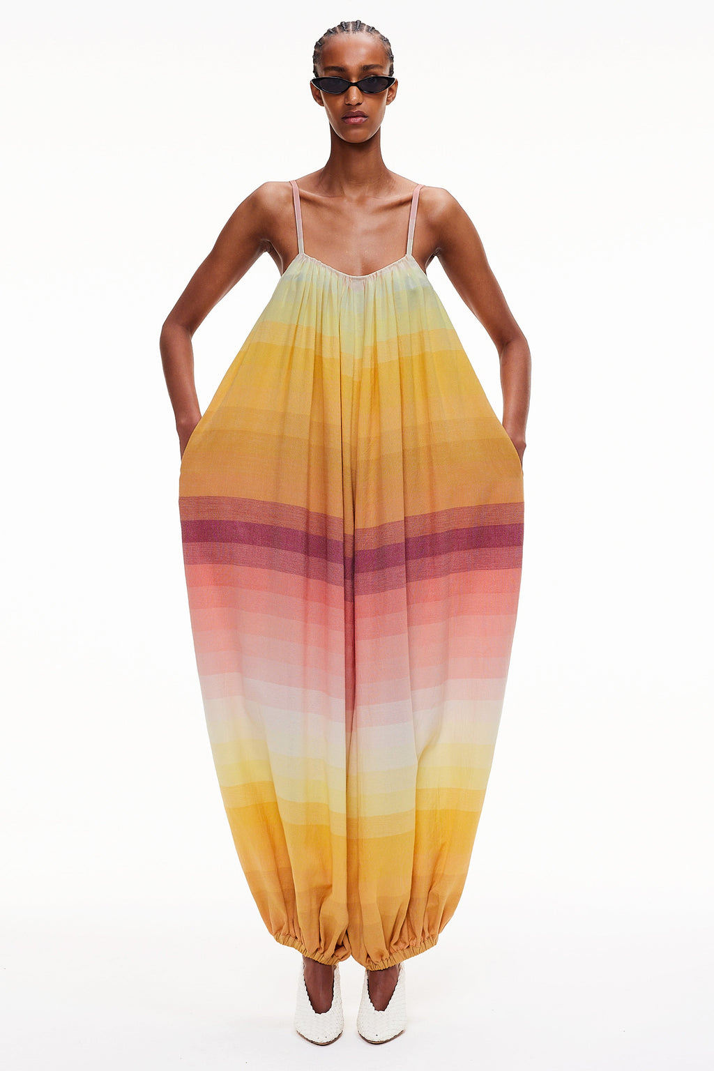 The Balloon Jumpsuit - Stripe 72