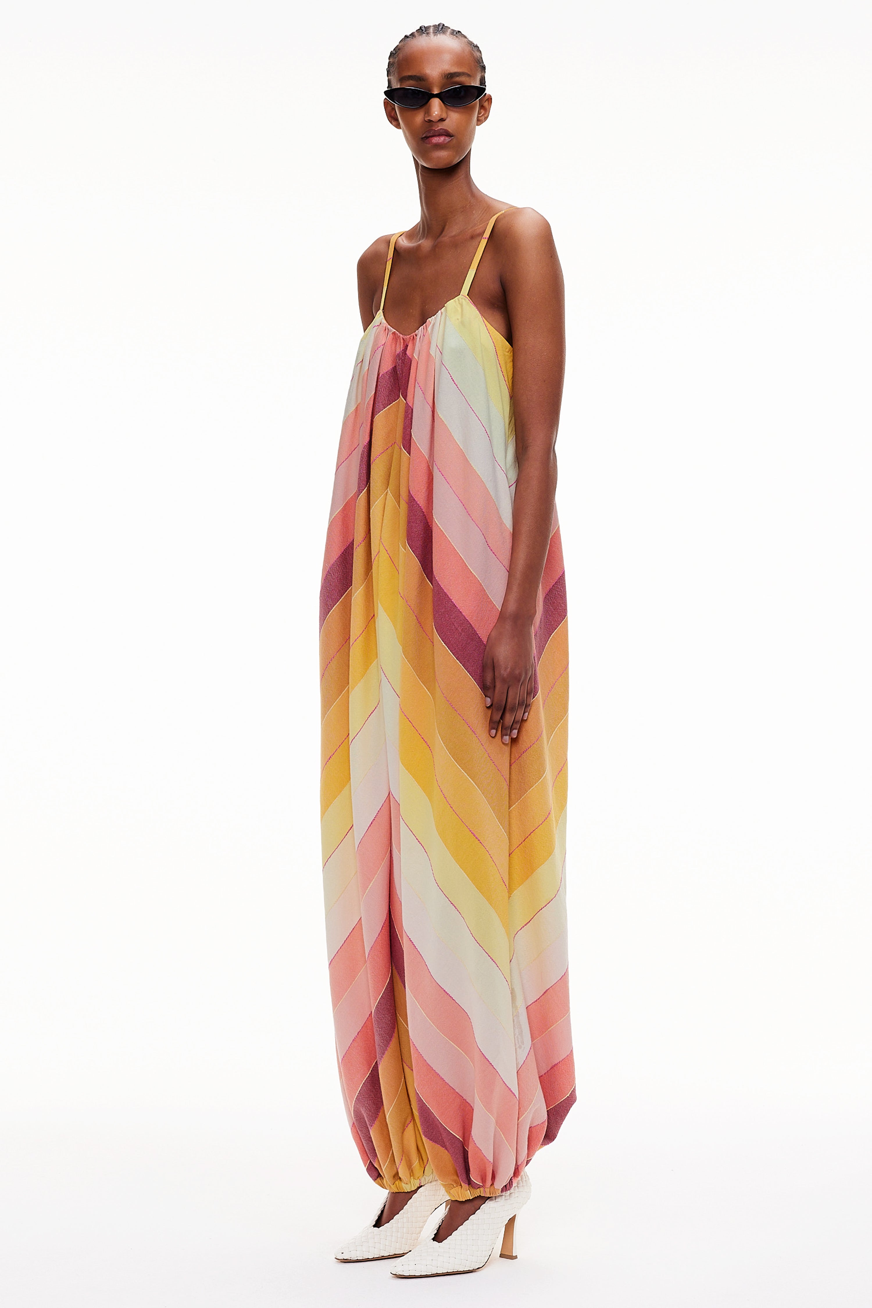 The Balloon Jumpsuit - Stripe 79