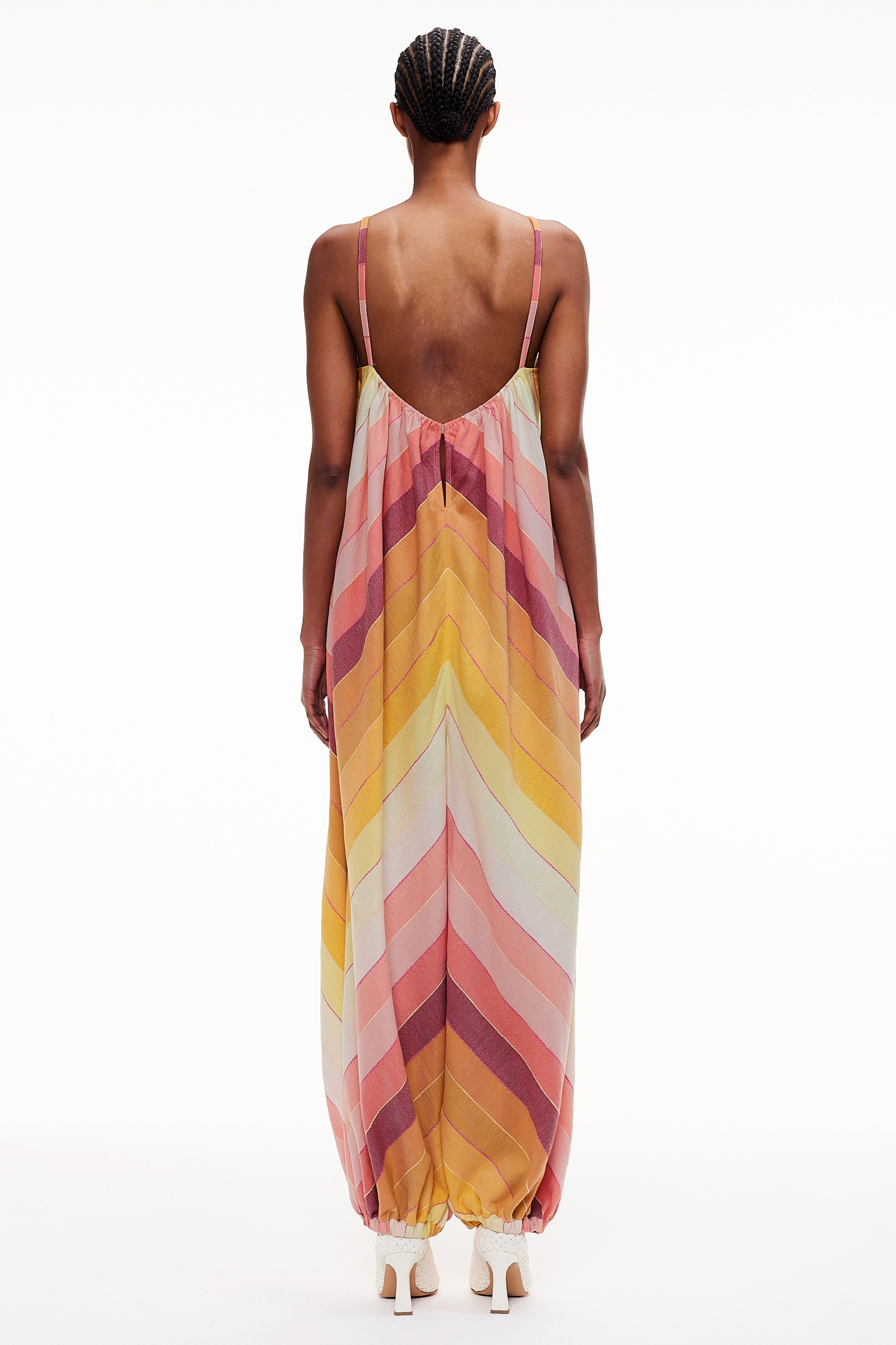 The Balloon Jumpsuit - Stripe 79