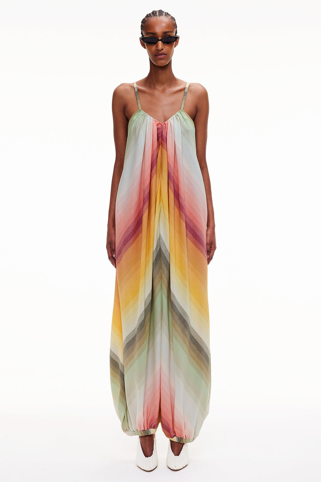 The Balloon Jumpsuit - Stripe 87