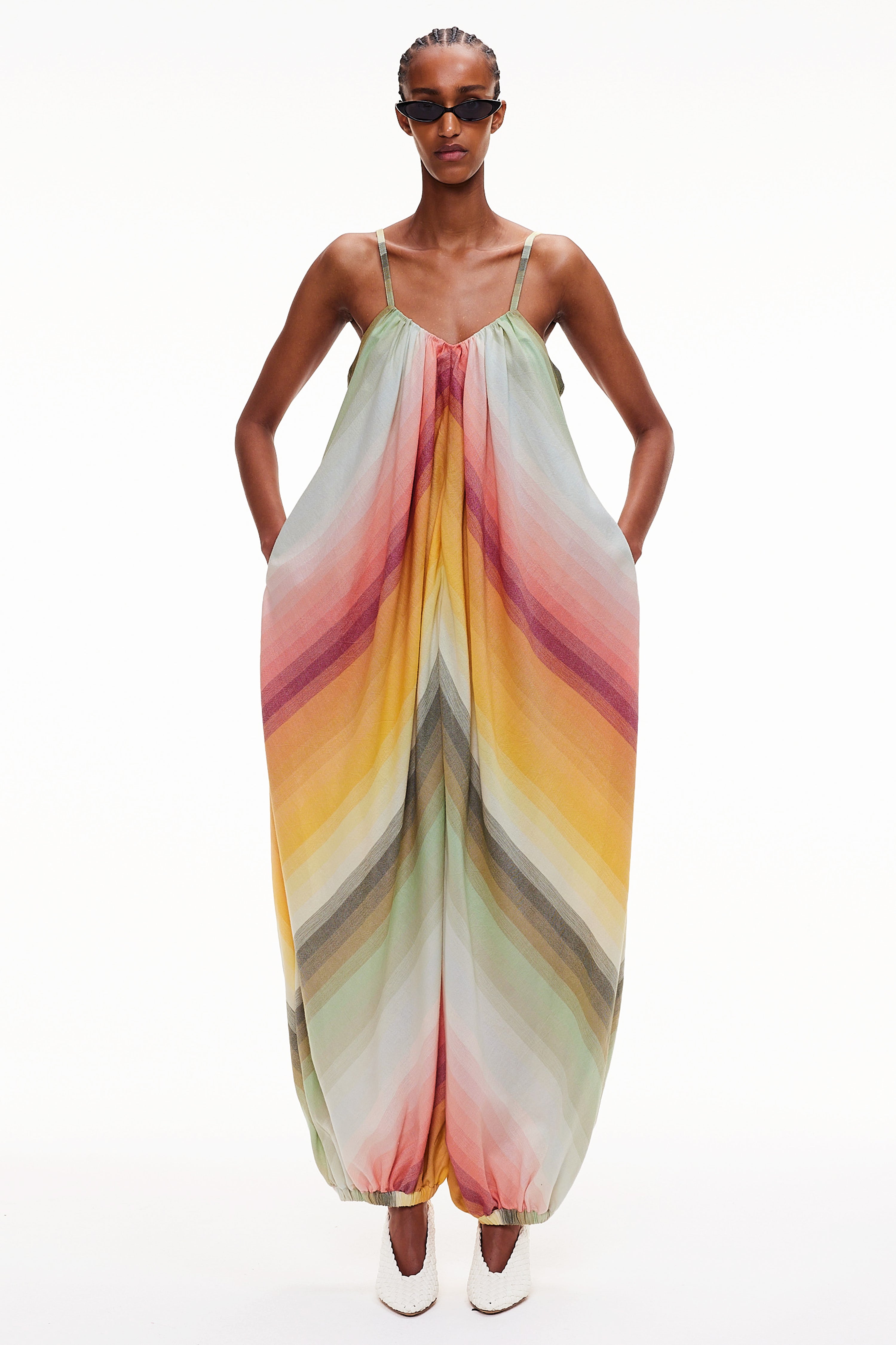 The Balloon Jumpsuit - Stripe 87