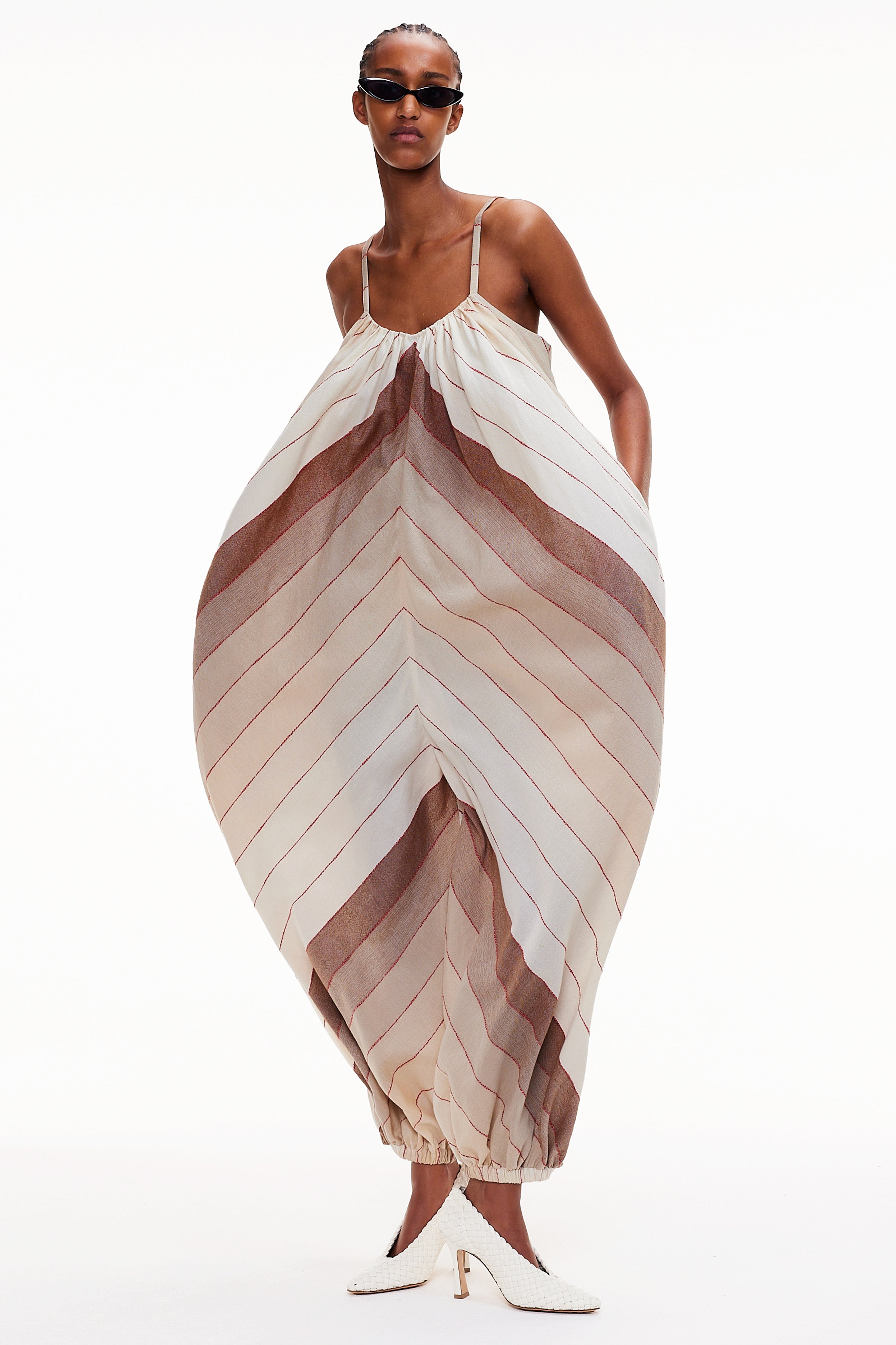 The Balloon Jumpsuit - Stripe 6