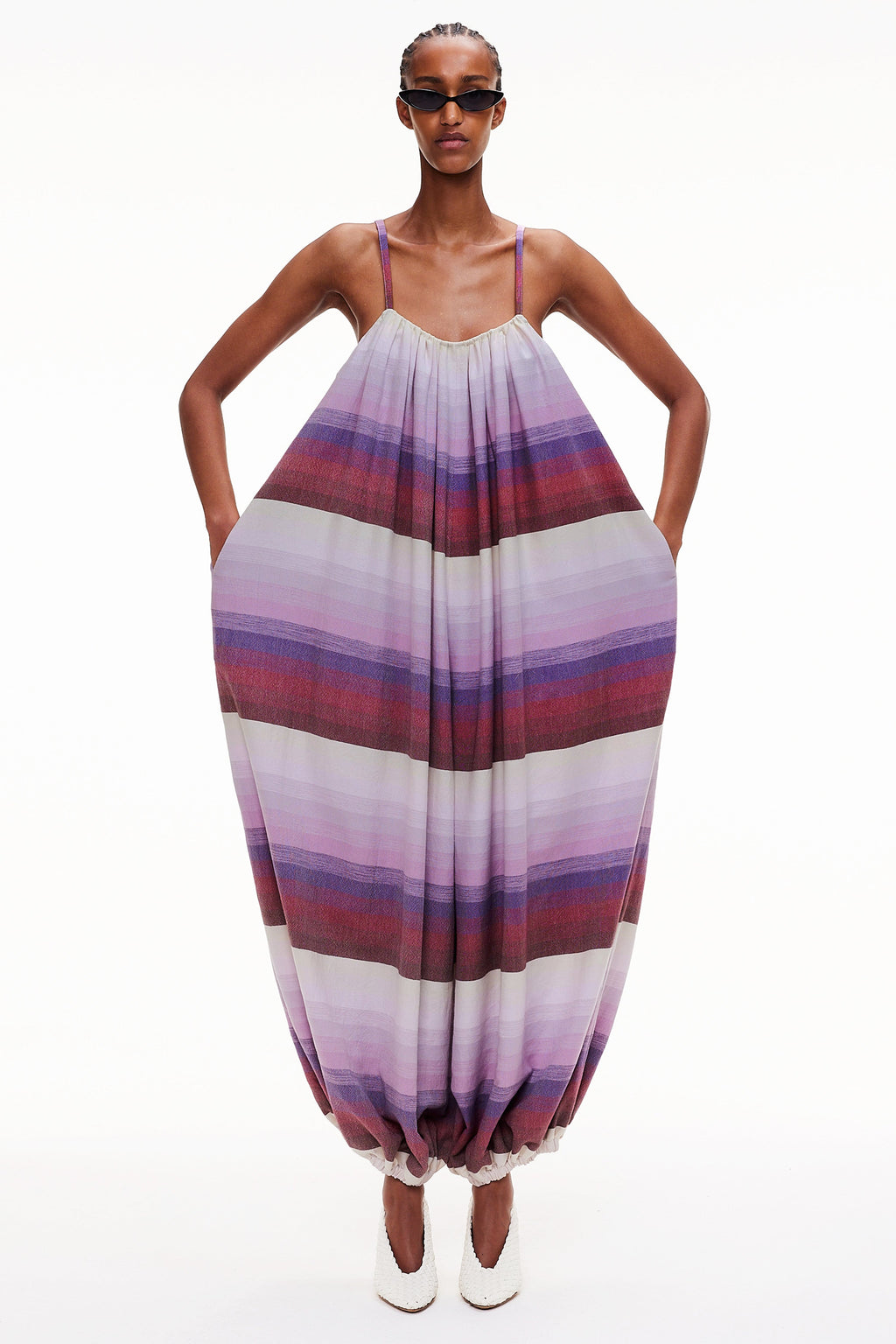 The Balloon Jumpsuit - Stripe 53