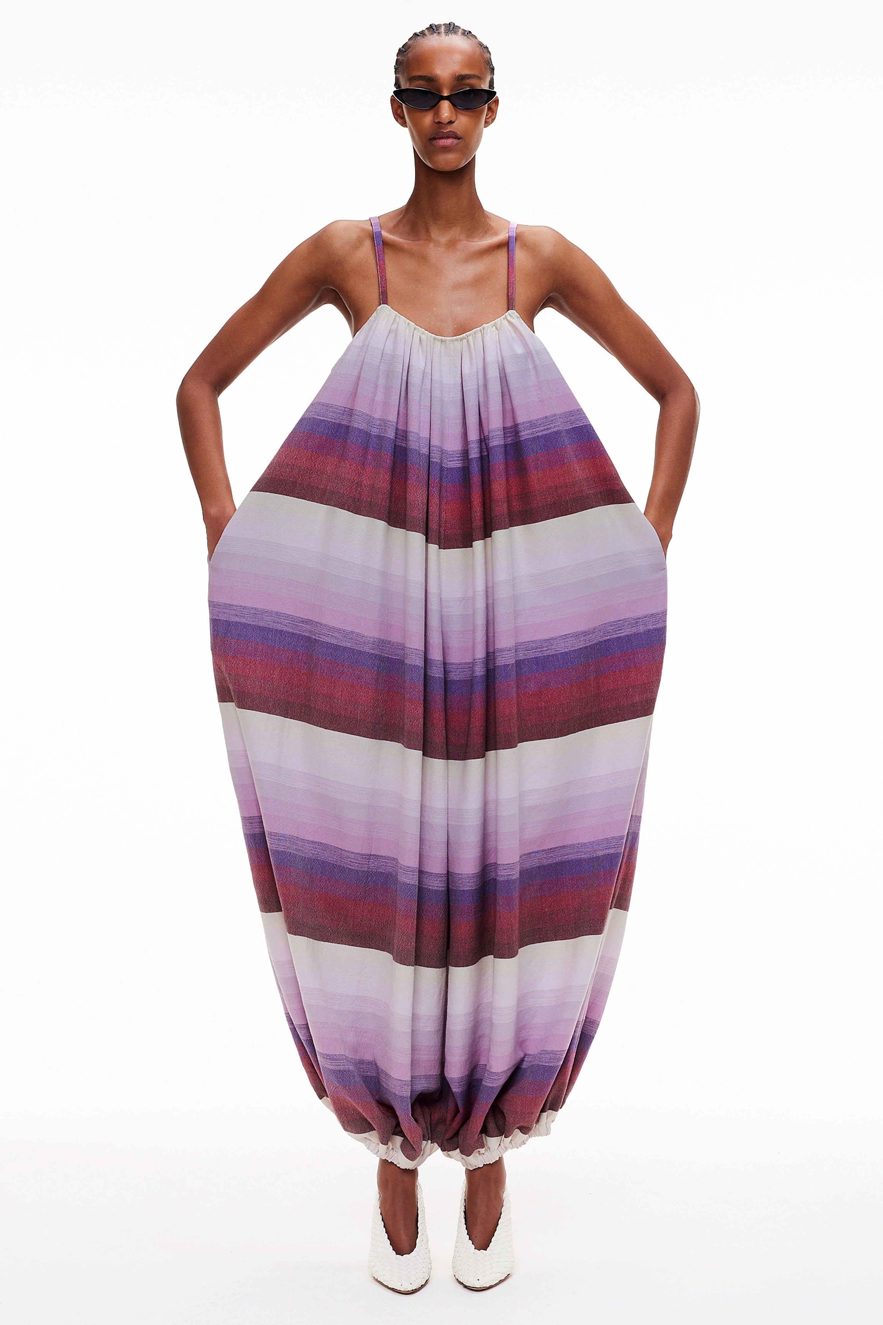 The Balloon Jumpsuit - Stripe 53