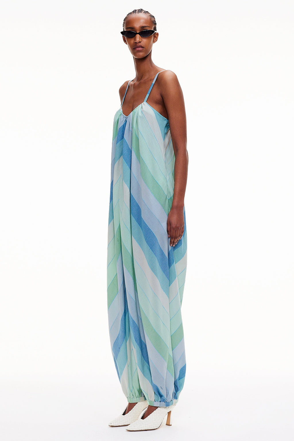 The Balloon Jumpsuit - Stripe 40