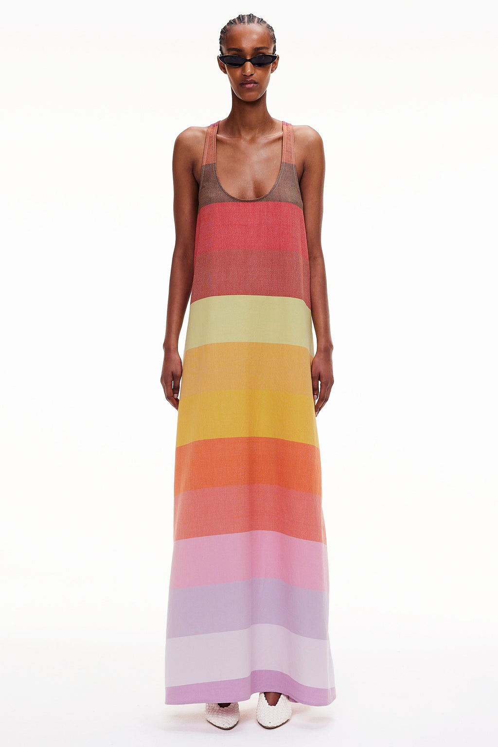 The T-Back Tank Dress - Stripe 66