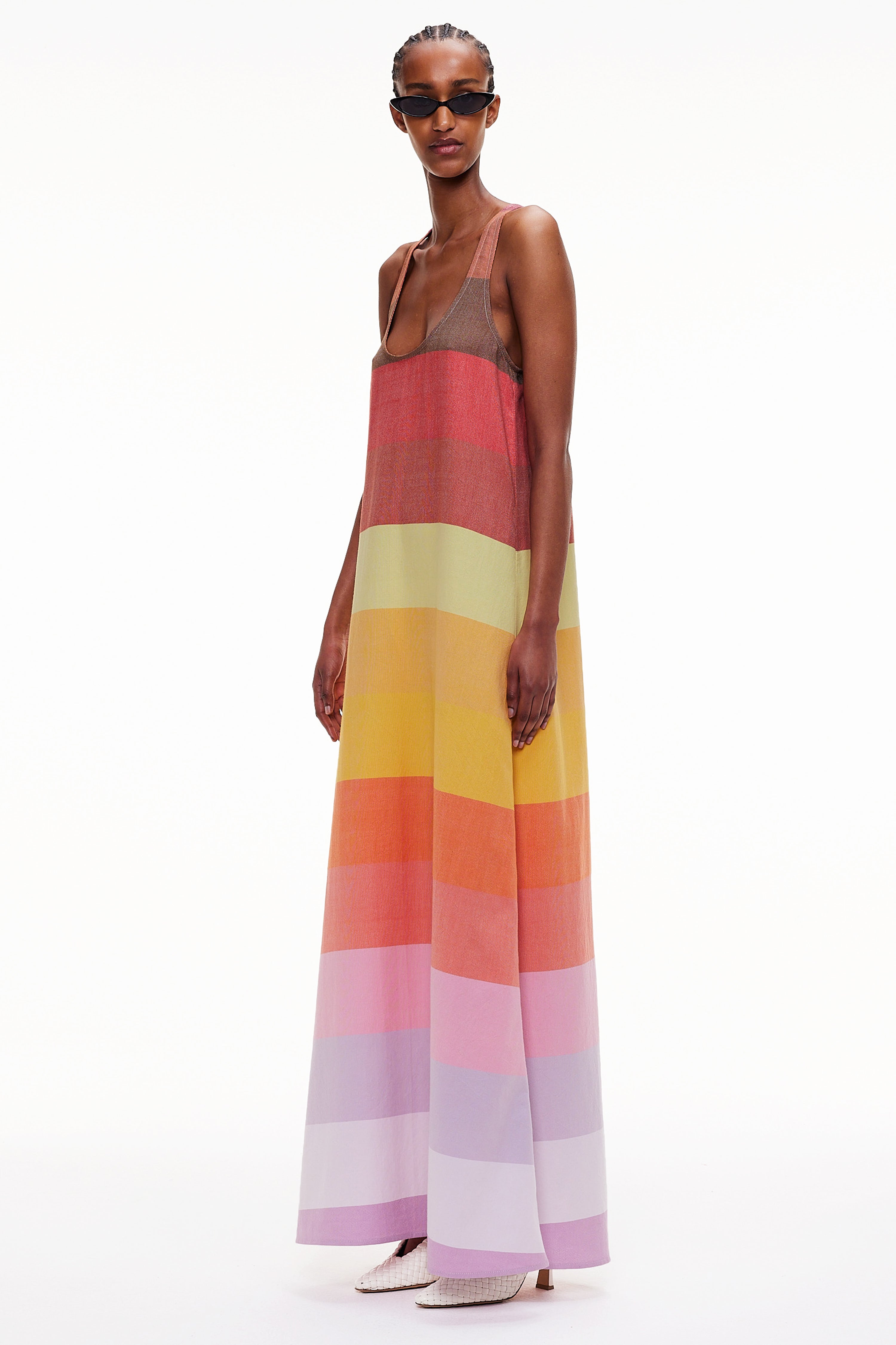 The T-Back Tank Dress - Stripe 66