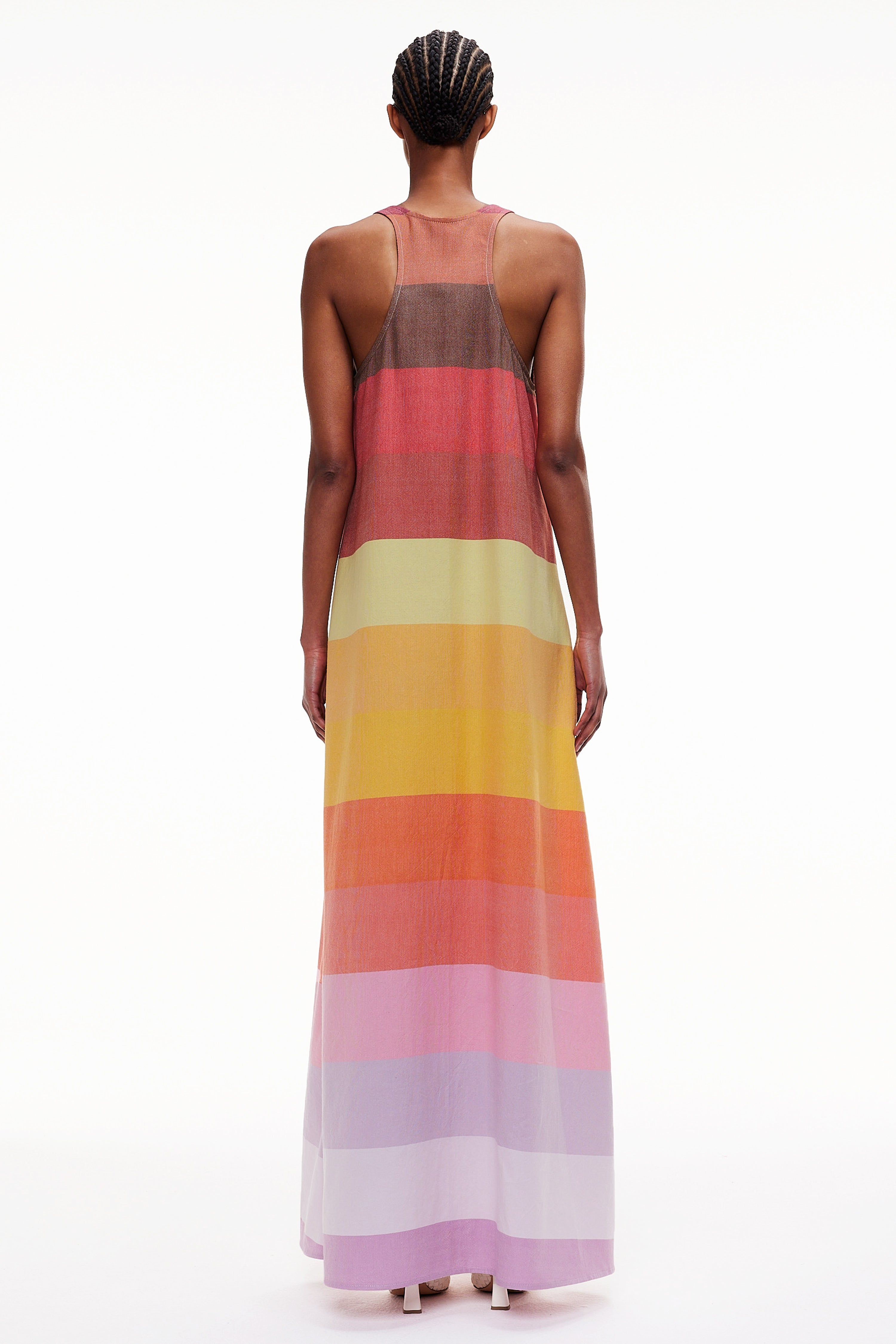 The T-Back Tank Dress - Stripe 66