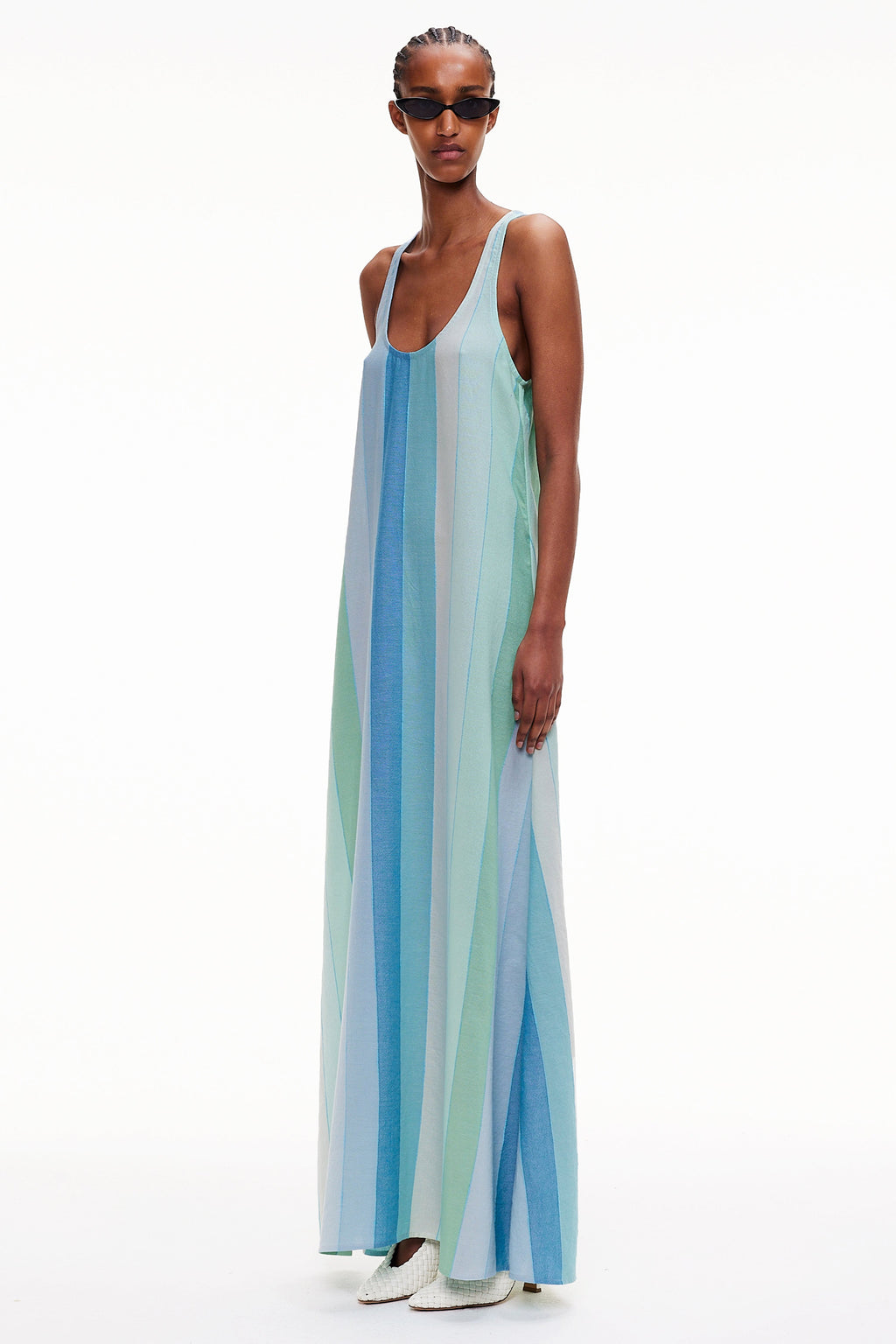 The T-Back Tank Dress - Stripe 42