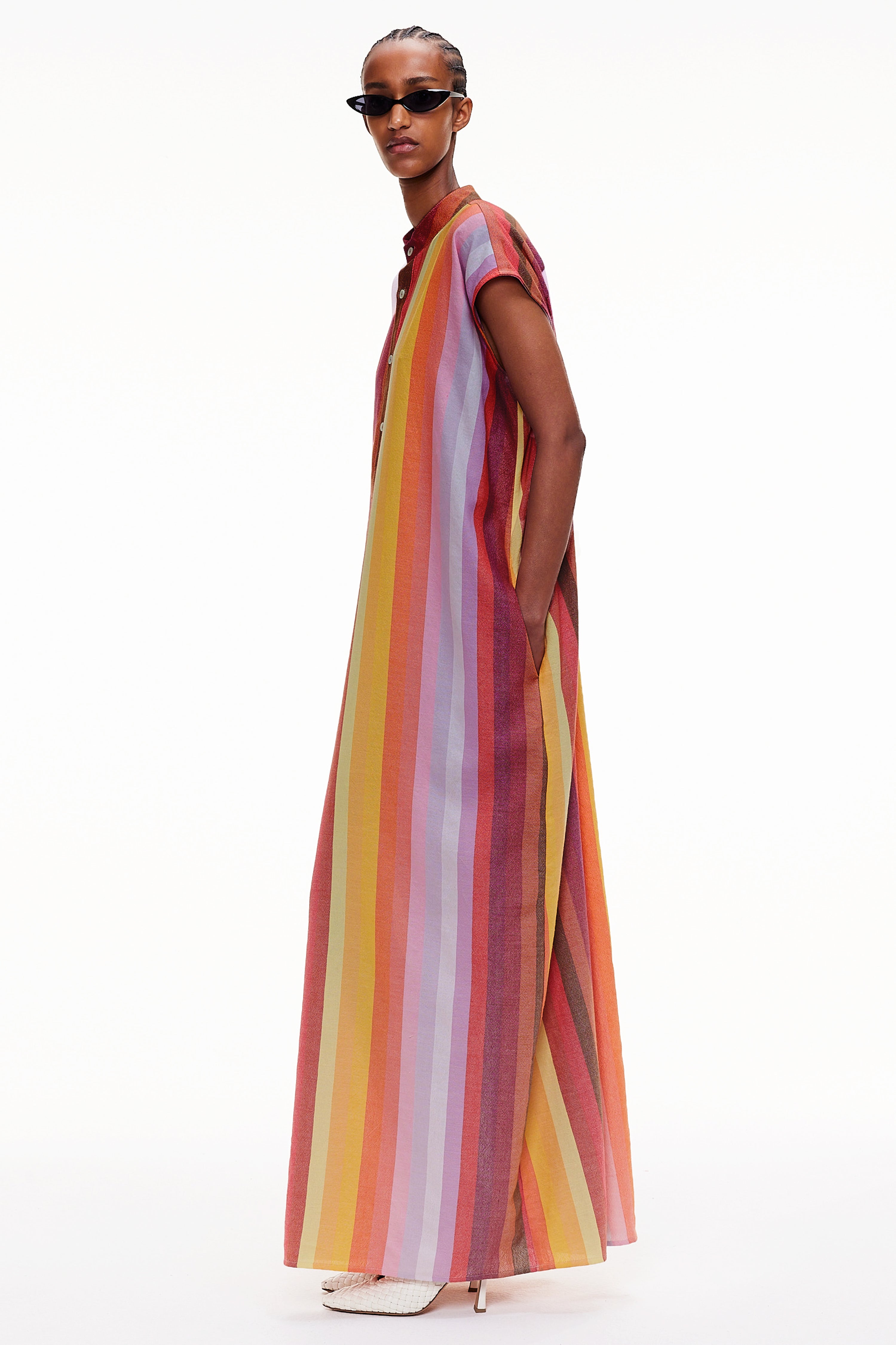 The Column Caftan - Stripe 65