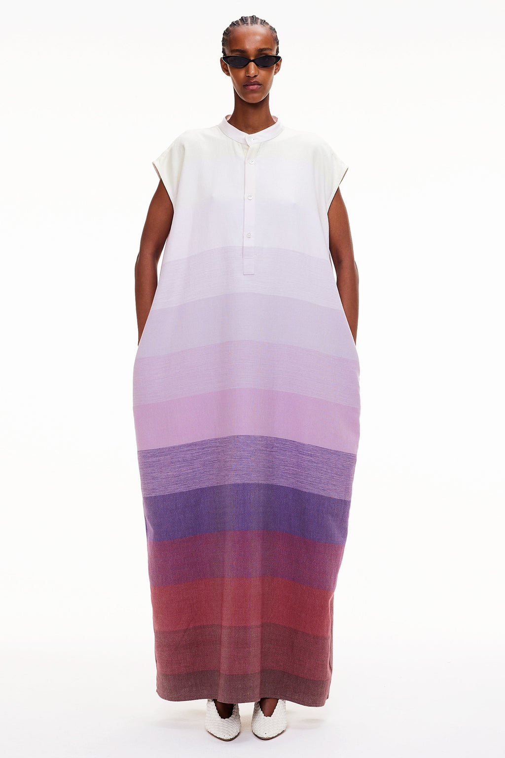 The Column Caftan - Stripe 49