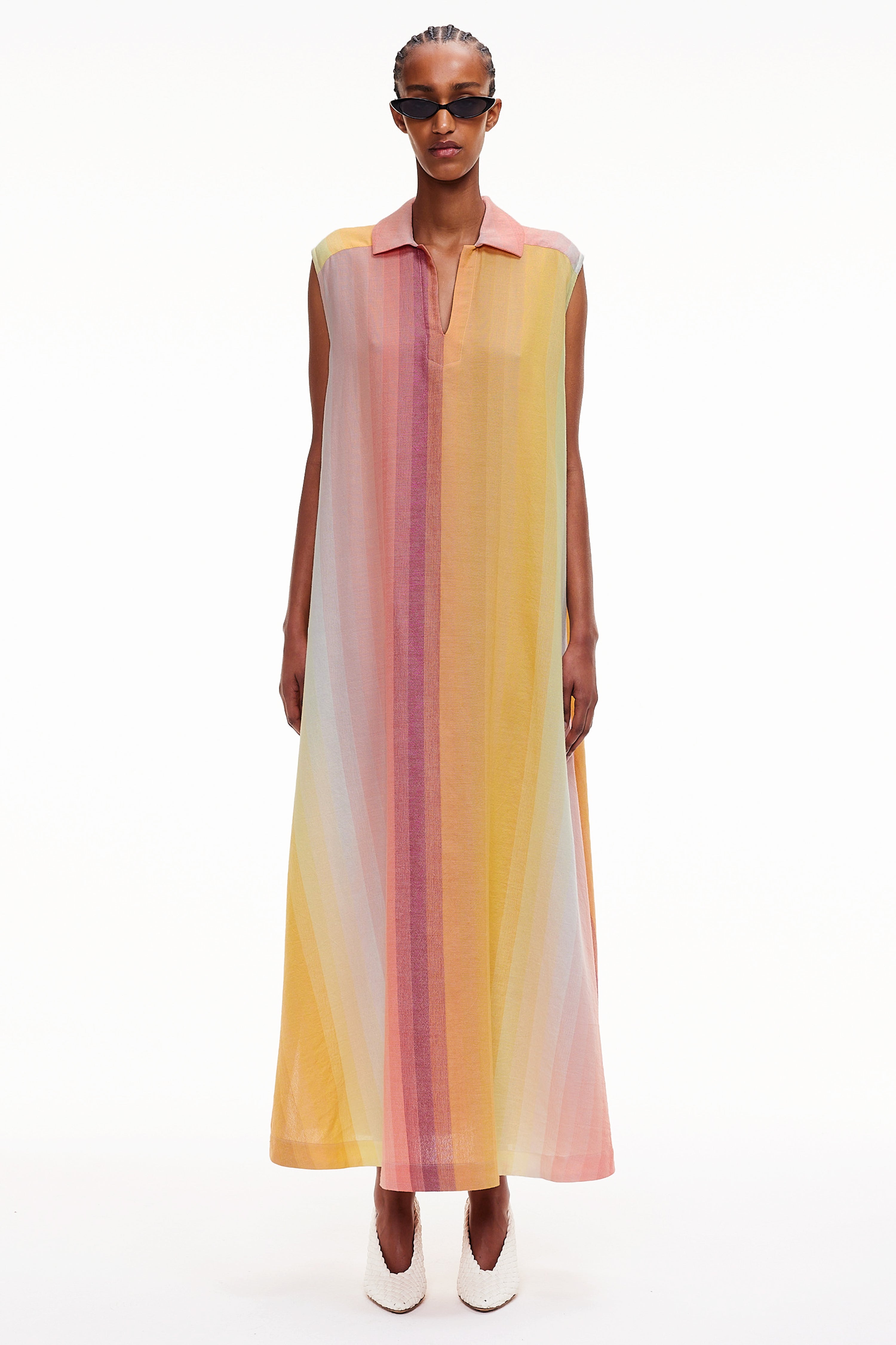 The Sleeveless Caftan - Stripe 75