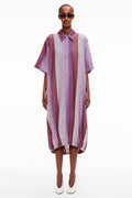 The Balloon Shirt Dress - Stripe 63
