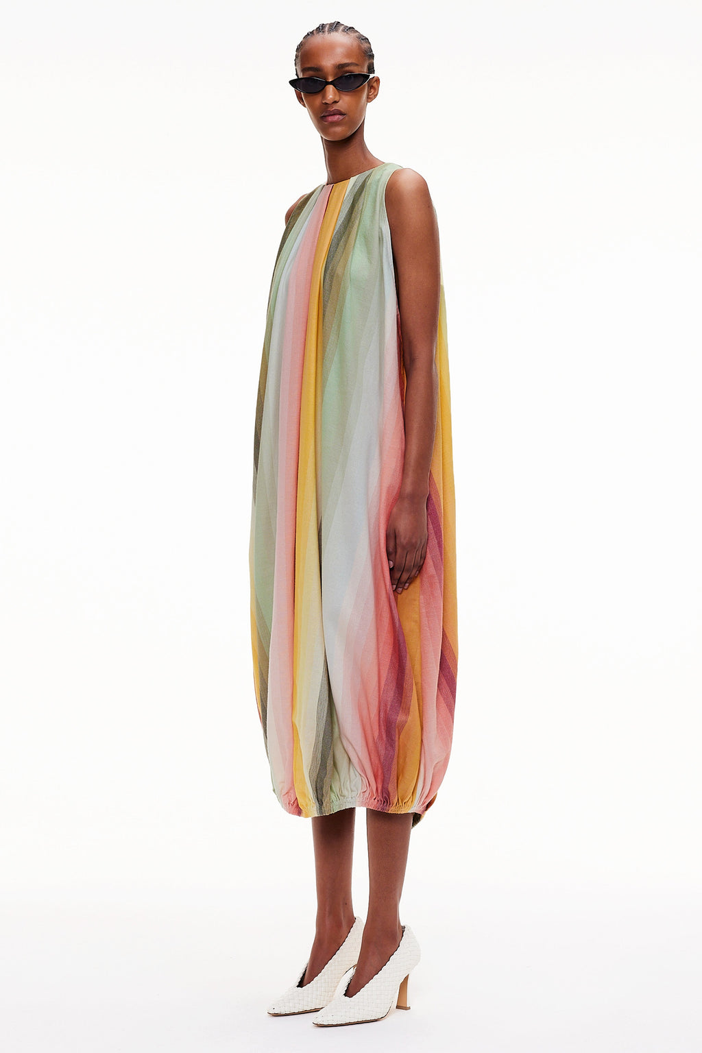 The Balloon Dress - Stripe 87