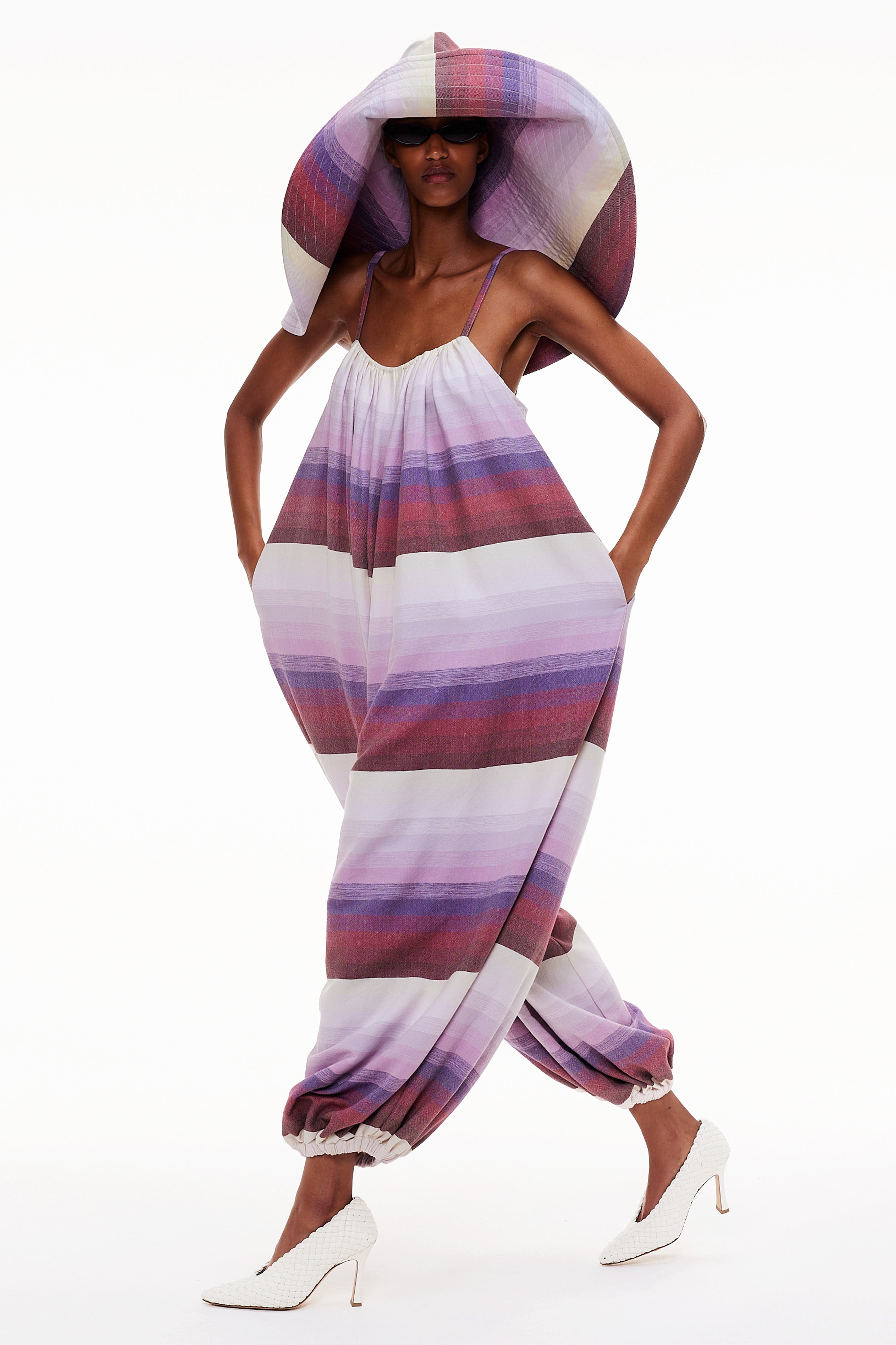 The Pamela Hat - Stripe 52