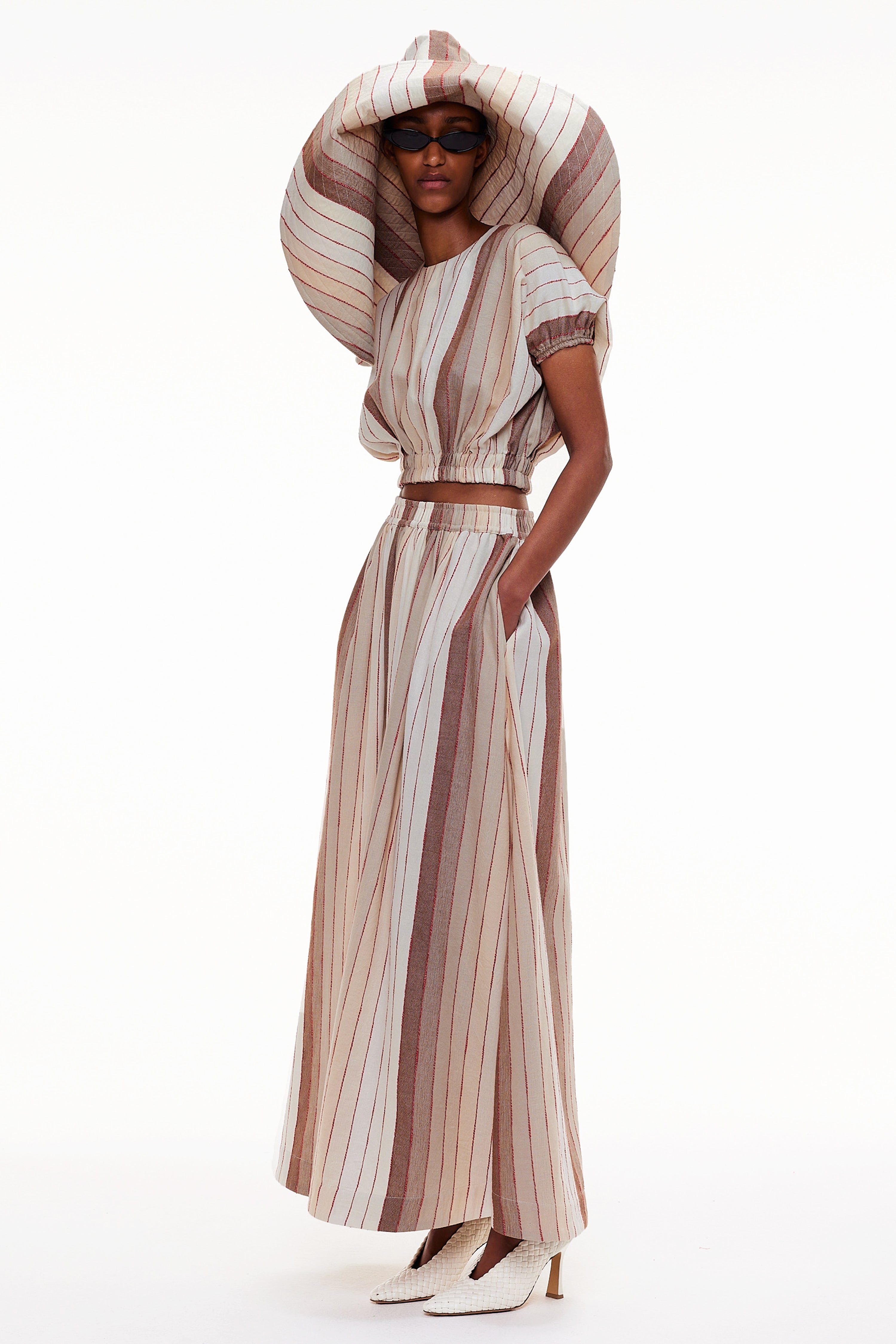 The Pamela Hat - Stripe 54