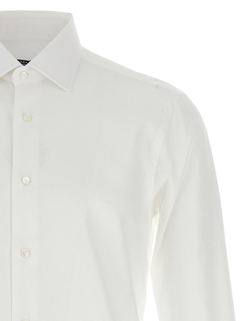 Barba Barba Honeycomb Cotton Shirt