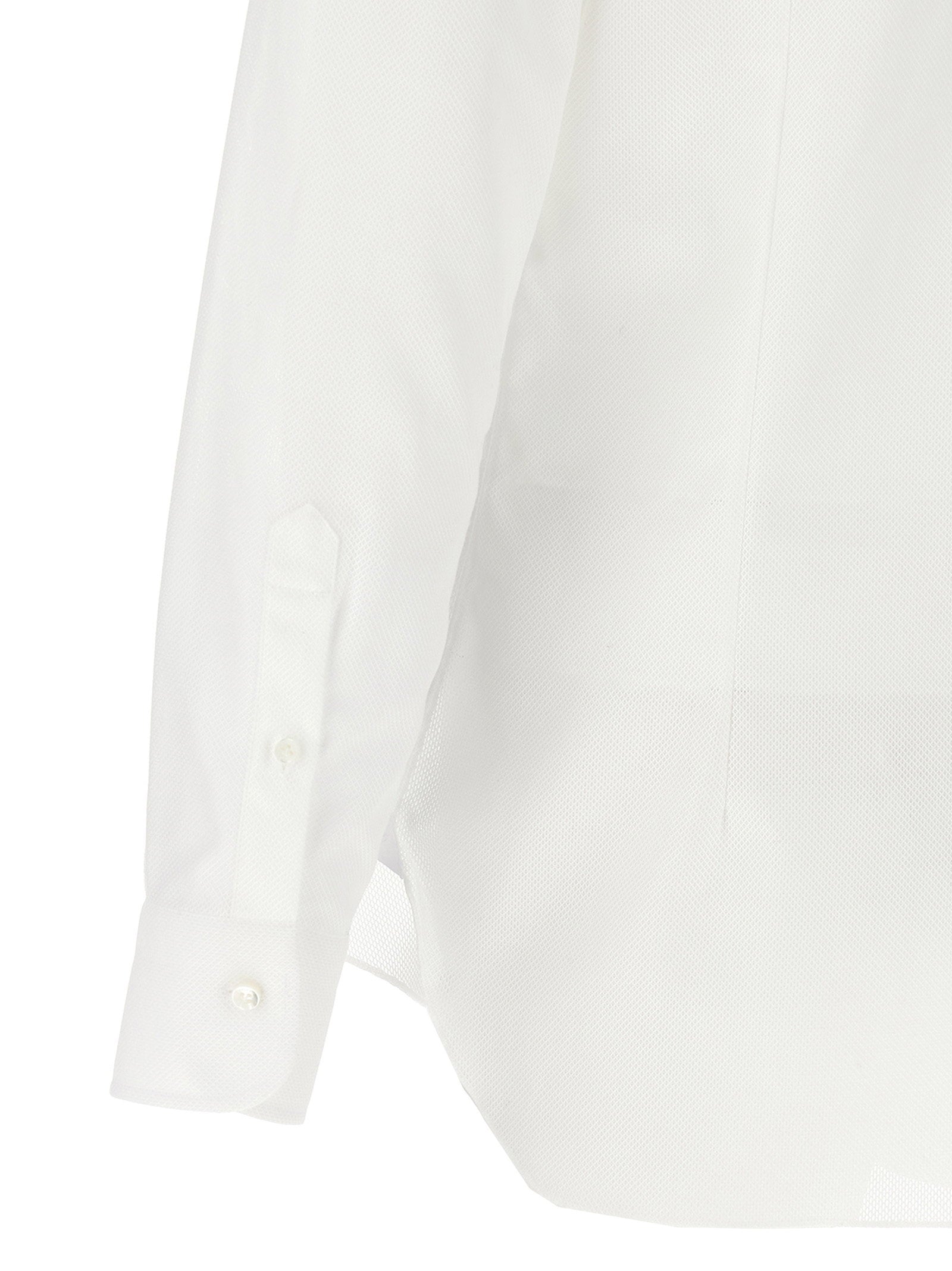 Barba Barba Honeycomb Cotton Shirt
