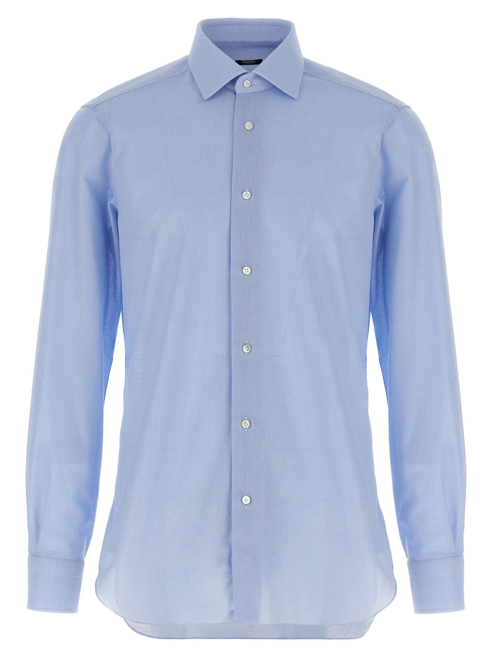 Barba Barba Honeycomb Cotton Shirt