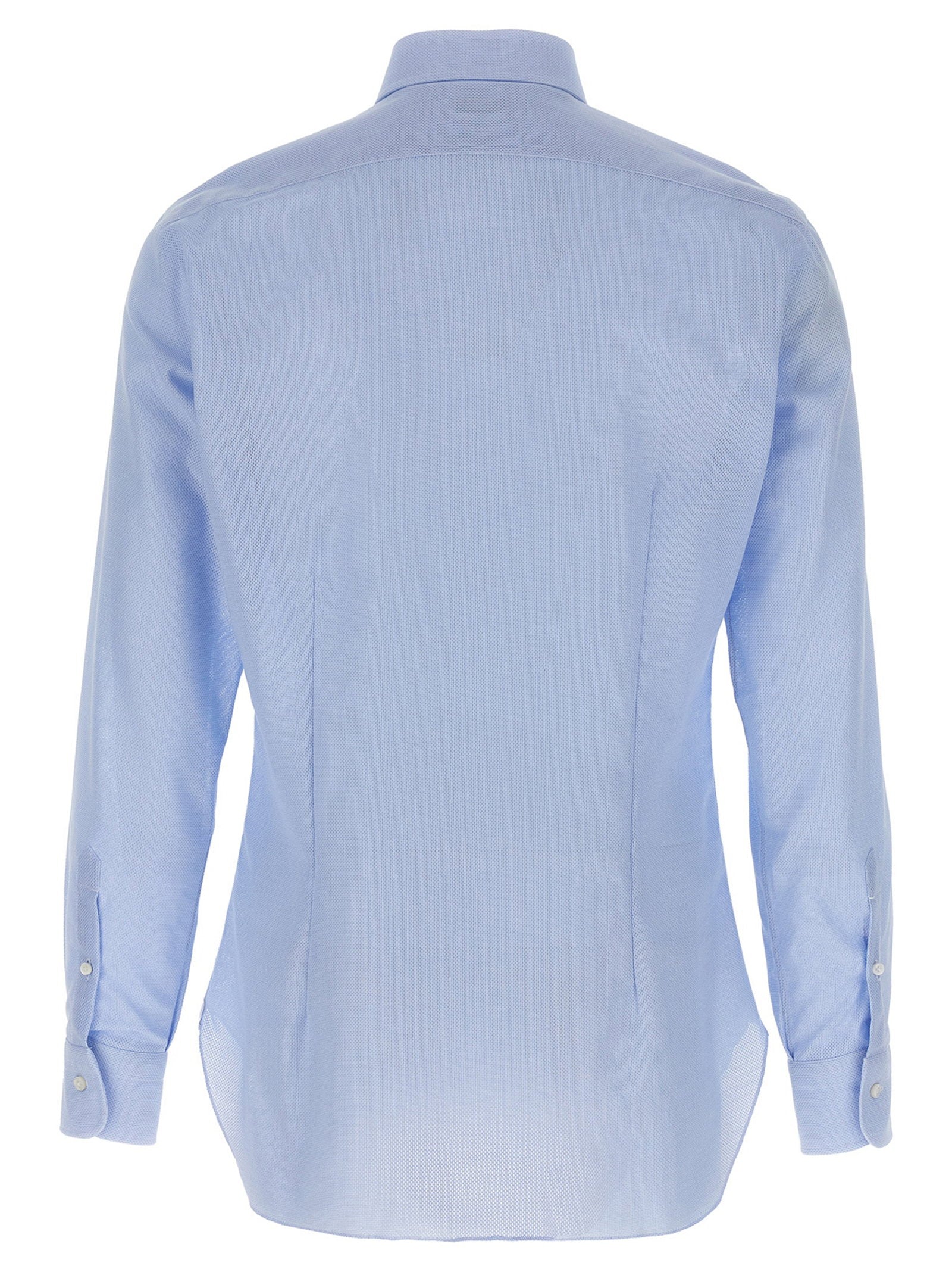 Barba Barba Honeycomb Cotton Shirt